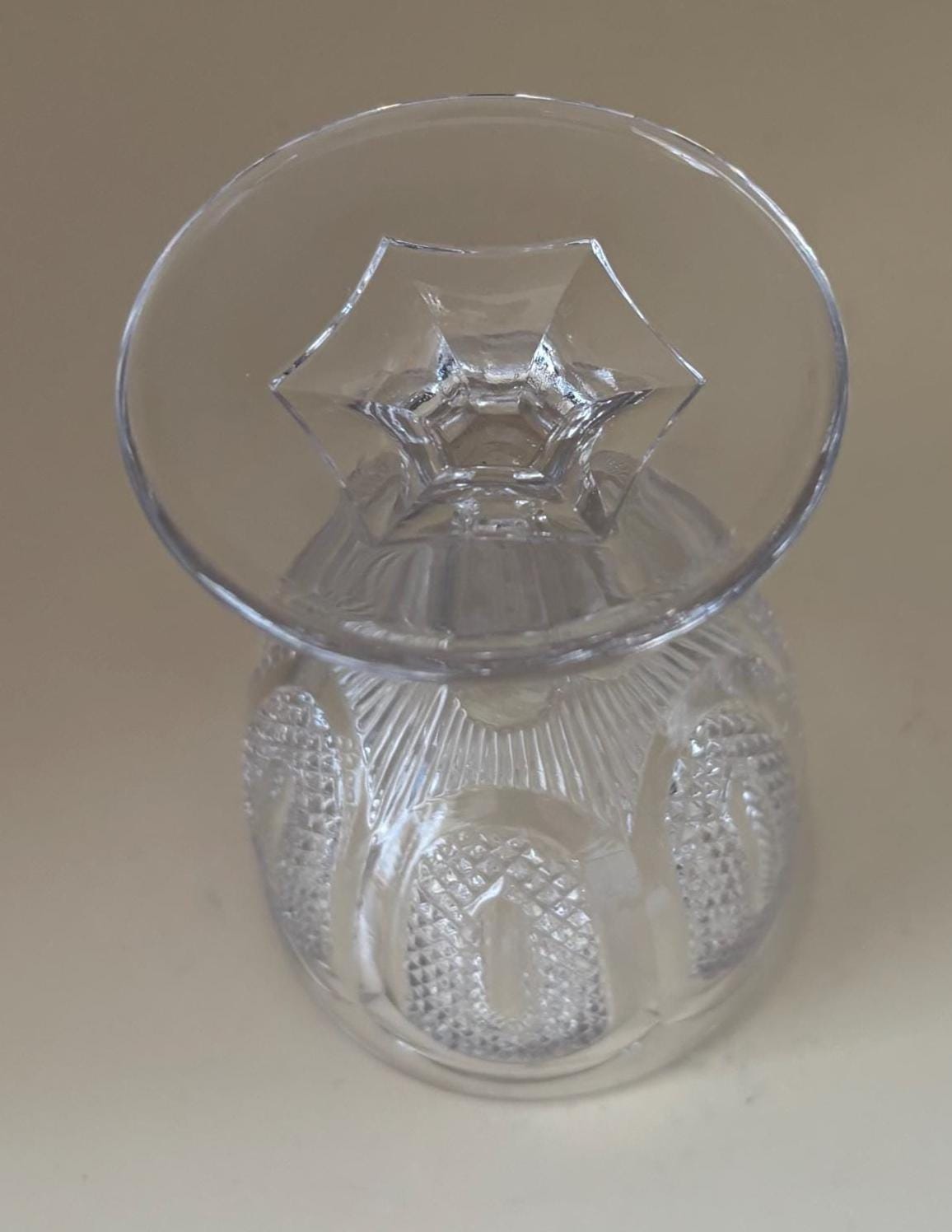Antique Hobbs Brockunier Glass Goblet, Buckle Design Glass Goblets, Lover Antiques and Vintage