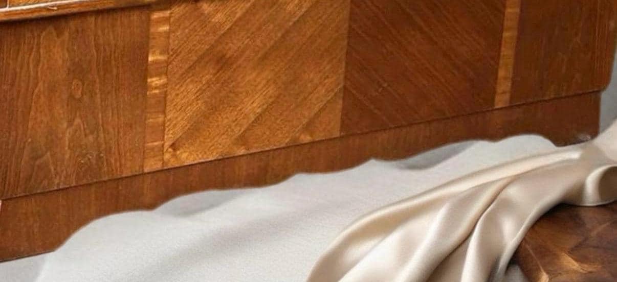 Vintage Art Deco Waterfall Hope Chest Cedar Chest Blanket Chest Lover Antiques and Vintage