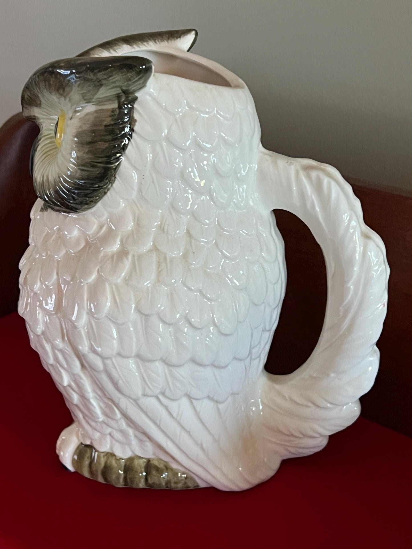 Vintage Nippon NSP of Japan Ceramic Owl Pitcher Owl Ceramic Statue Owl Figurine Lover Antiques and Vintage