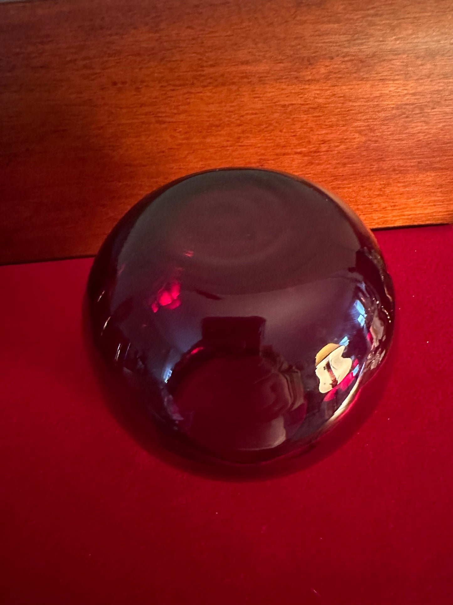 Vintage Ruby Red Glass Vase: Mini Art Glass Pitcher