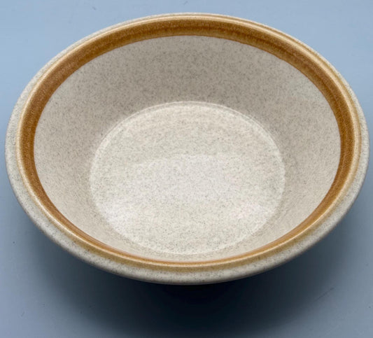 Vintage Mikasa Bowl Salad Soup Bowls Stone Manor Stoneware Tan Speckle With Brown Trim Ceramic Cereal Bowl Lover Antiques and Vintage