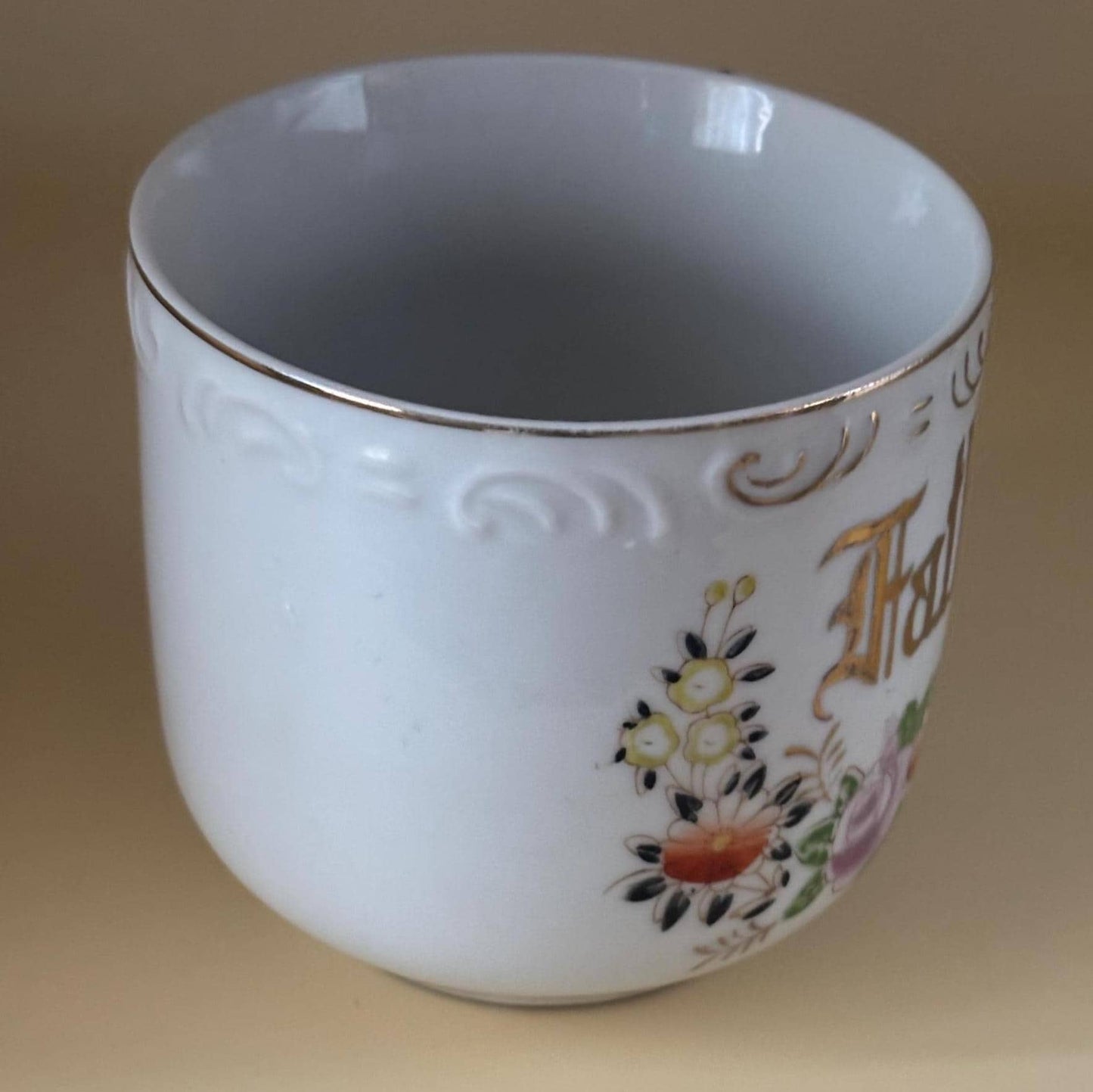 Victorian Fathers Ceramic Cup, Dads Cup, Lover Antiques and Vintage