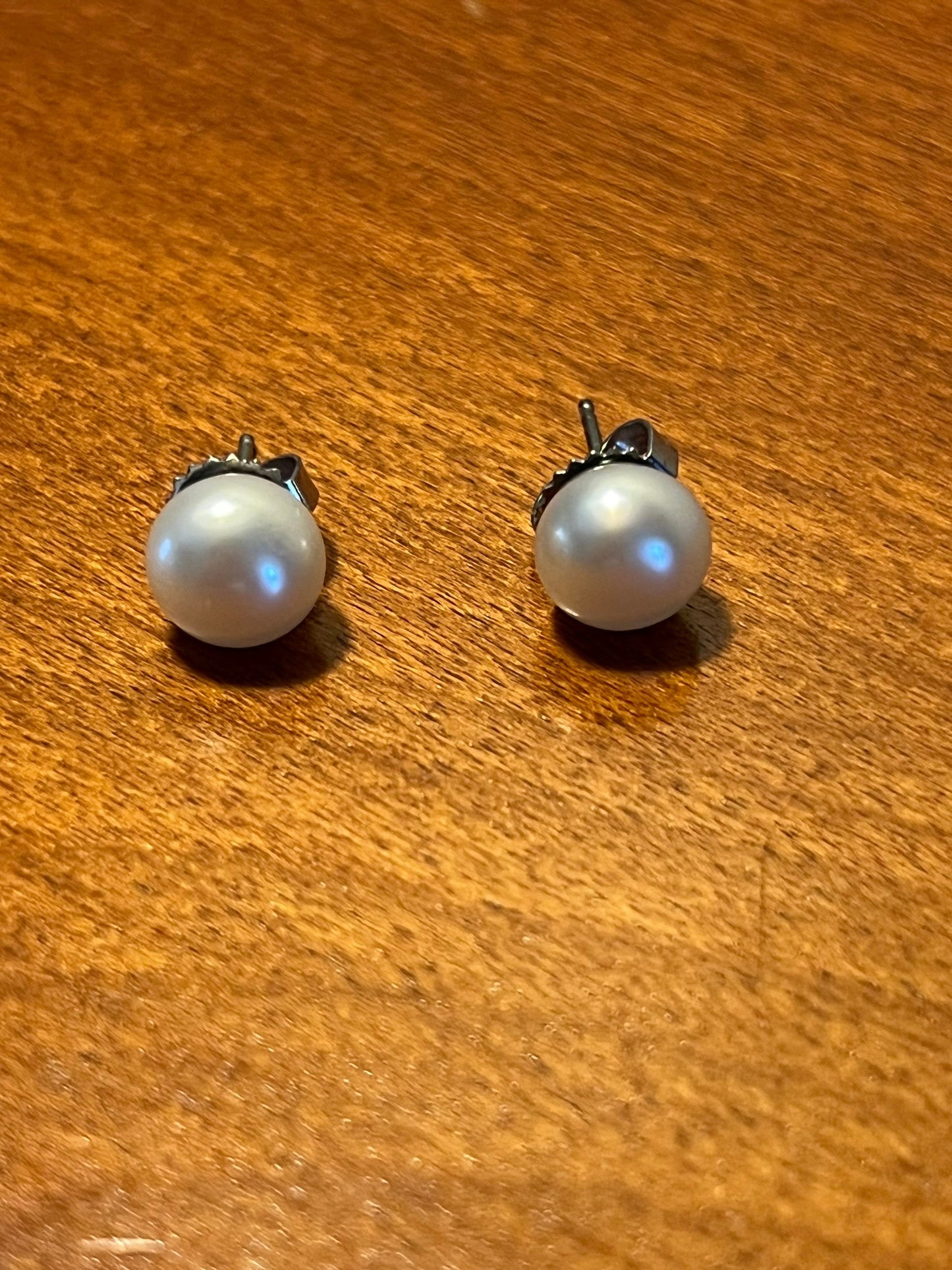 Vintage large faux pearl earrings with stainless steel posts earring jewelry Lover Antiques and Vintage