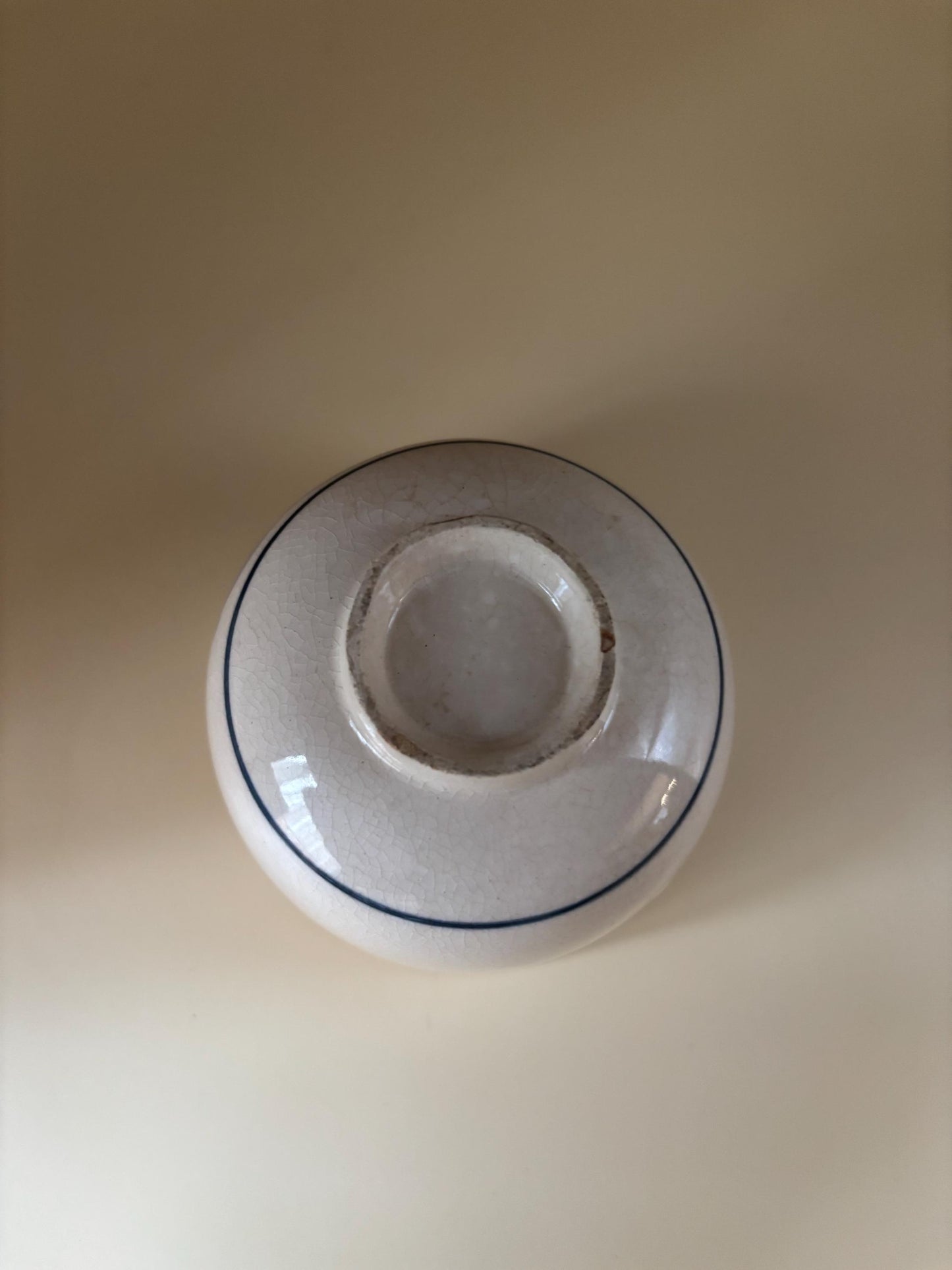 Antique Cobalt Blue Chawan Bowl, Karako Playing Boys Symbolizing Wish For Many Sons, Good Fortune