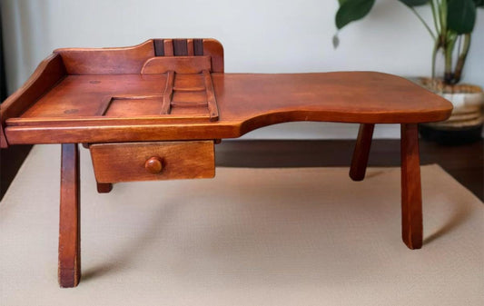 Cushman Colonial Creations Cobblers Bench Primitive Rustic Table Lover Antiques and Vintage