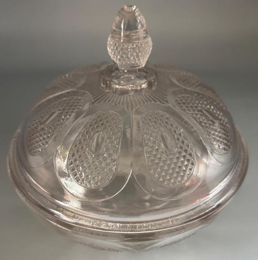 Antique EAPG Glass Candy Covered Dish Butter Dome with Cover Lover Antiques and Vintage
