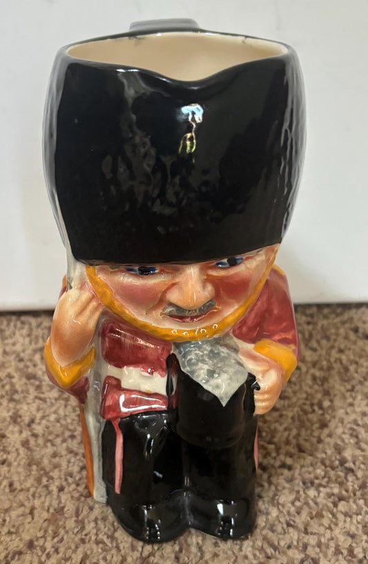 Vintage Royal Doulton Toby Jug Crown Devon Guardsman Made in England United Kingdom Lover Antiques and Vintage