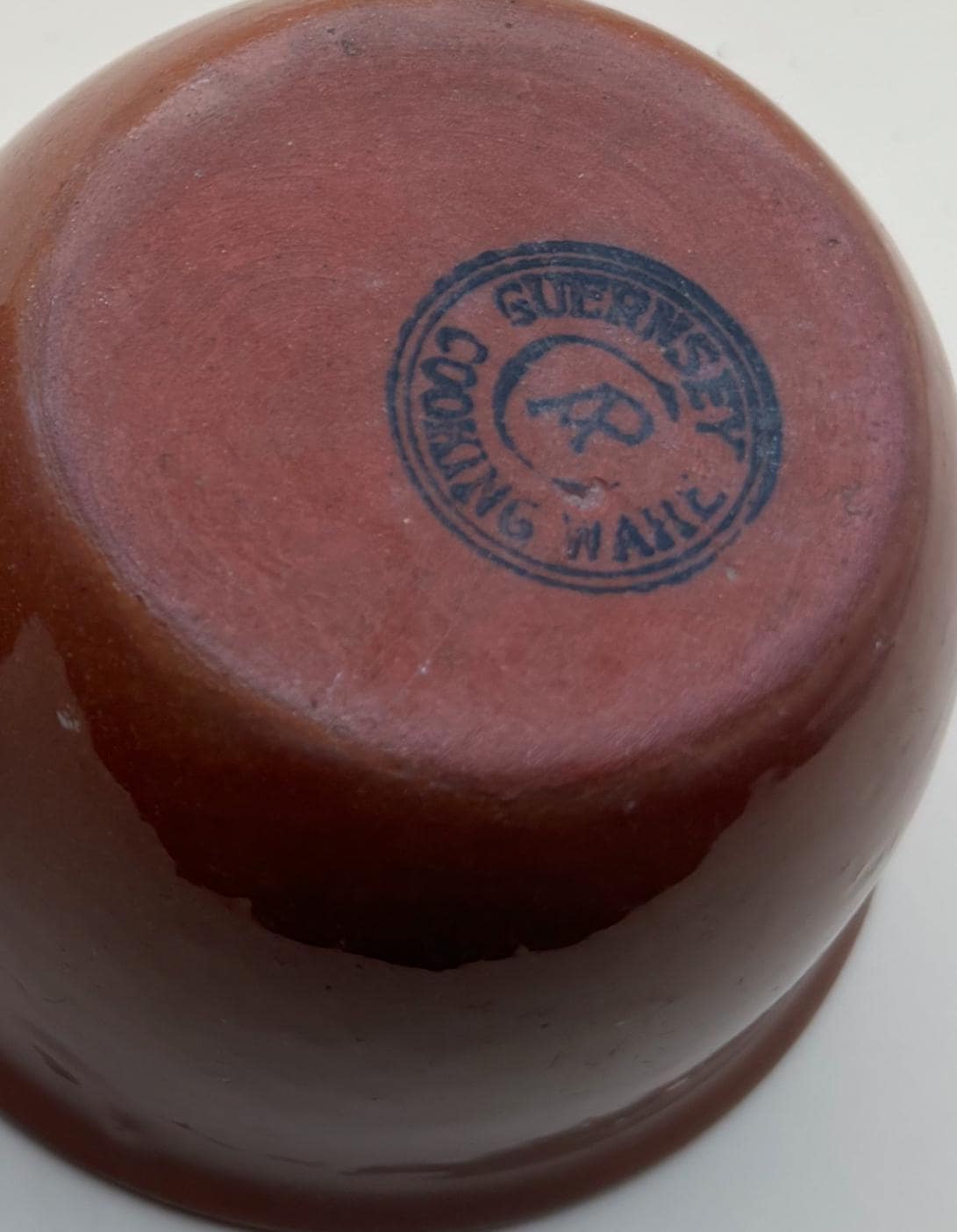 Vintage Guernsey Cooking Ware Brown Glazed Pottery Germany Lover Antiques Vintage