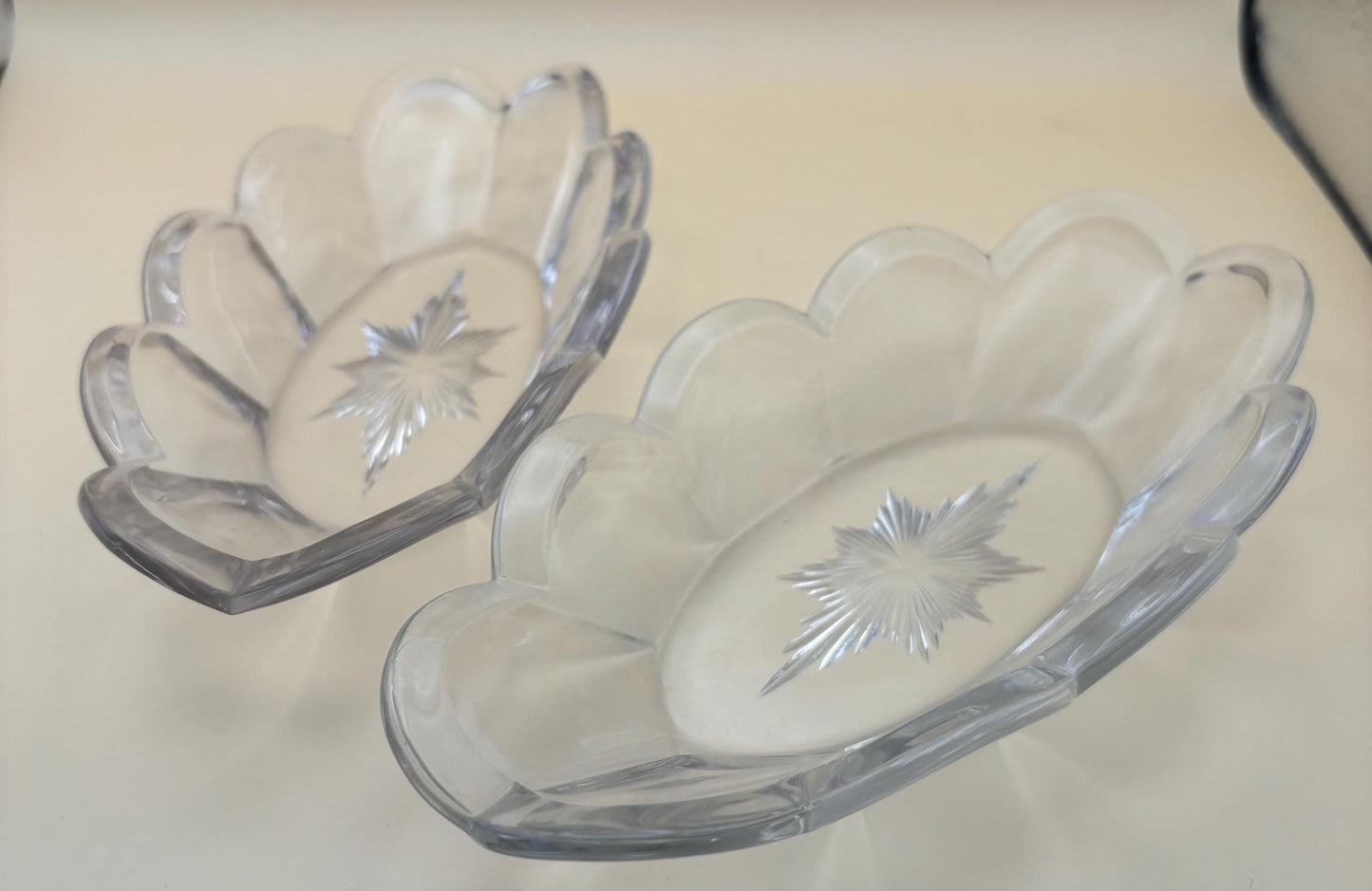 Vintage Kristal Relish Dishes Set of 2 Lover Antiques and Vintage