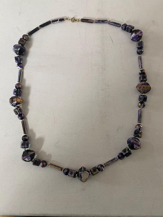 Vintage Purple Stones Necklace, Lover Antiques and Vintage