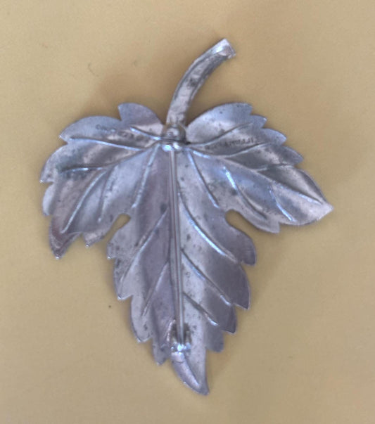 Vintage Tiffany & Co. Sterling Silver Maple Leaf Brooch