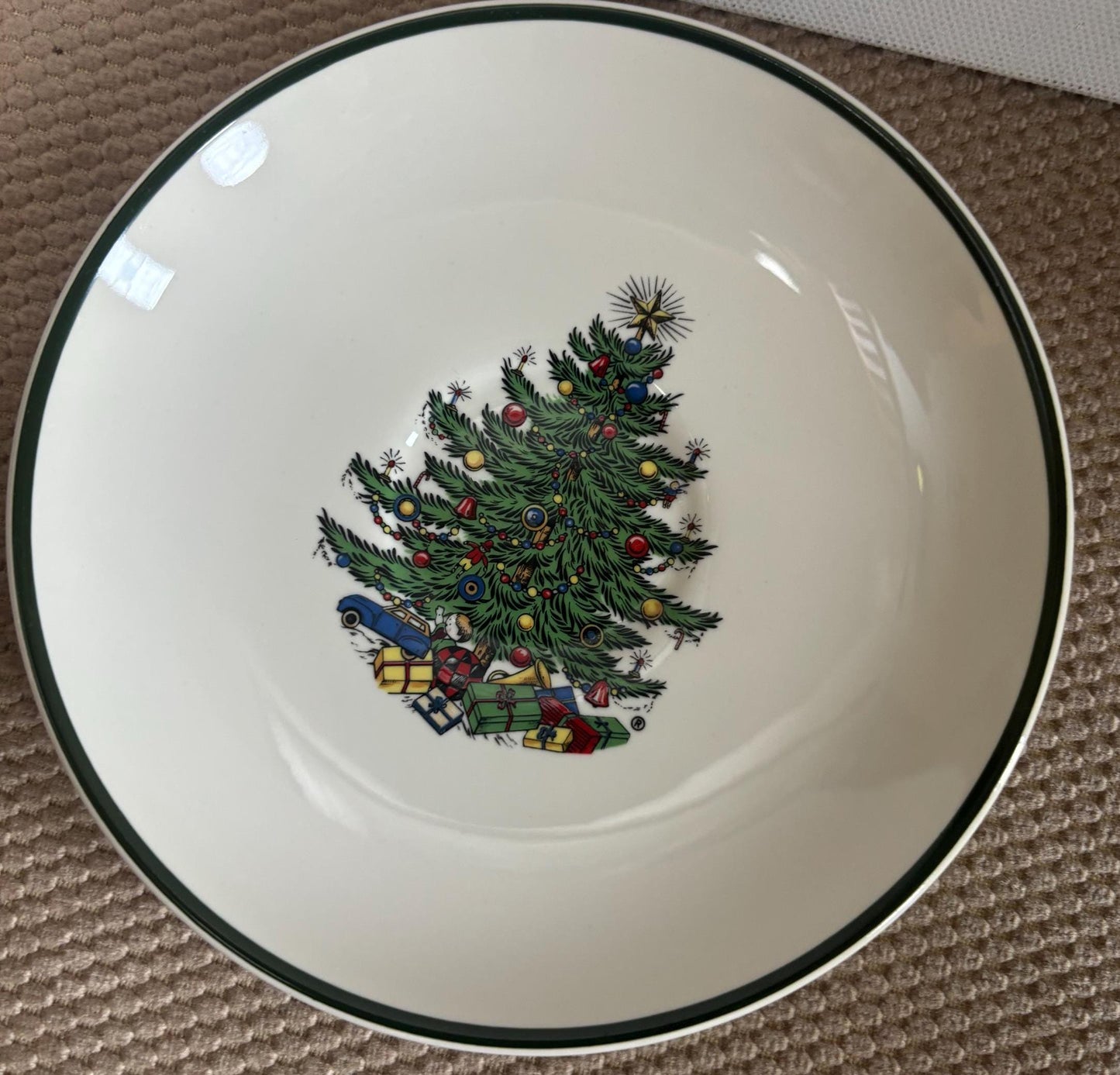 Vintage Saucer Plate Christmas Tree Plate by Cuthbertson Made in England Lover Antiques and Vintage