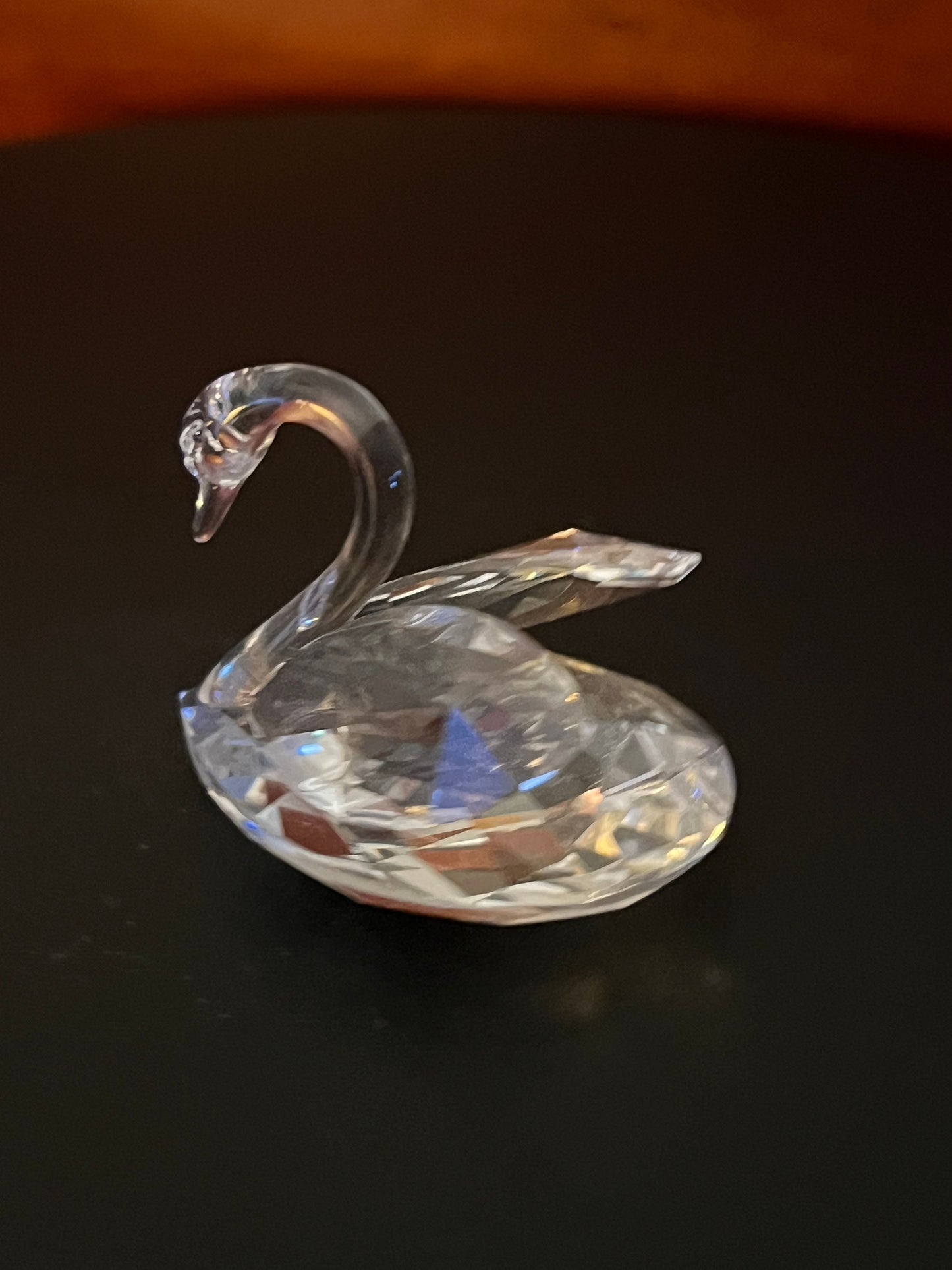 Vintage Swan Crystal Figurine, Lover Antiques and Vintage