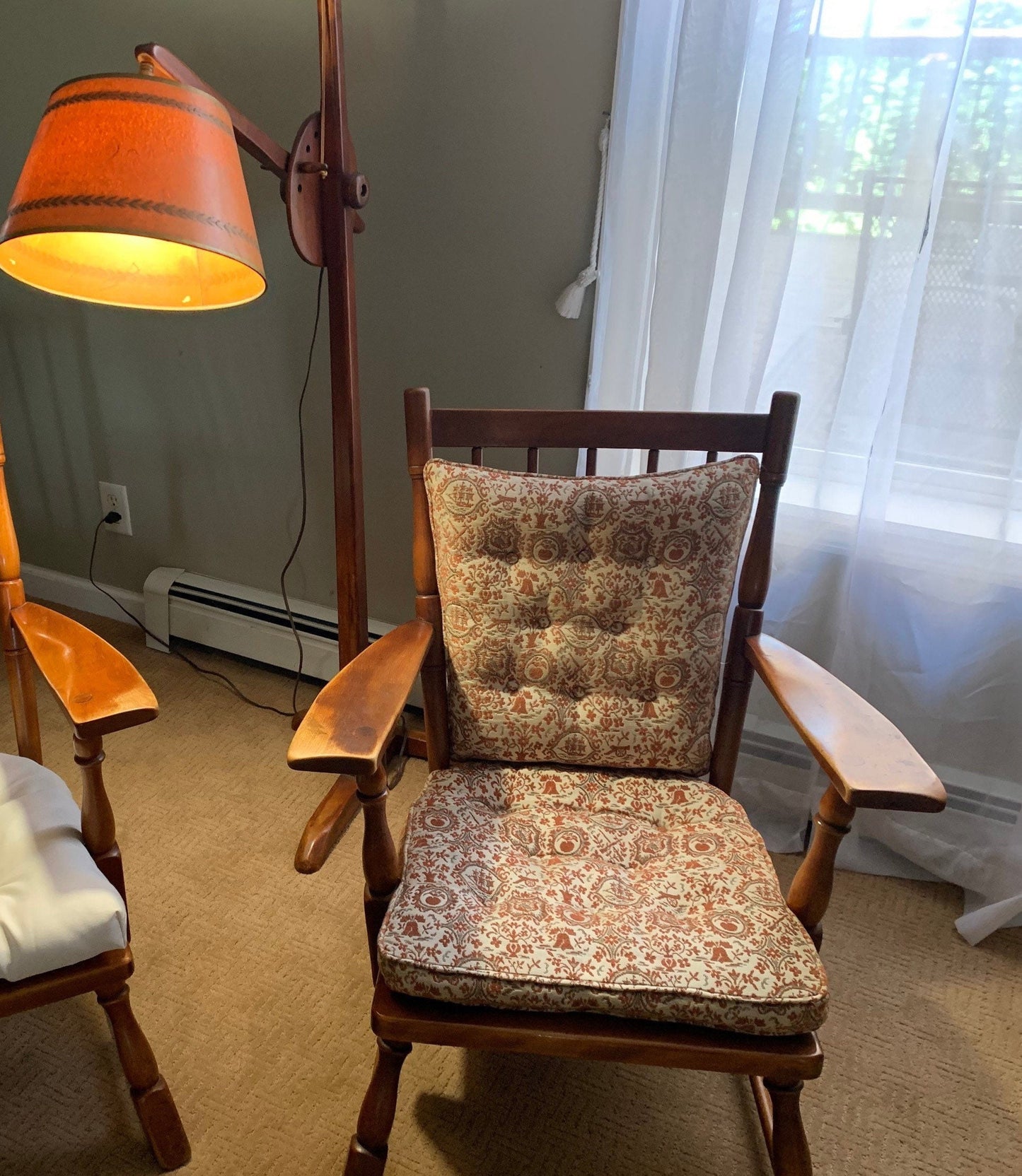 Cushman Colonial Creations Molly Stark Boudoir Chair No. 0183 Mid Century Modern