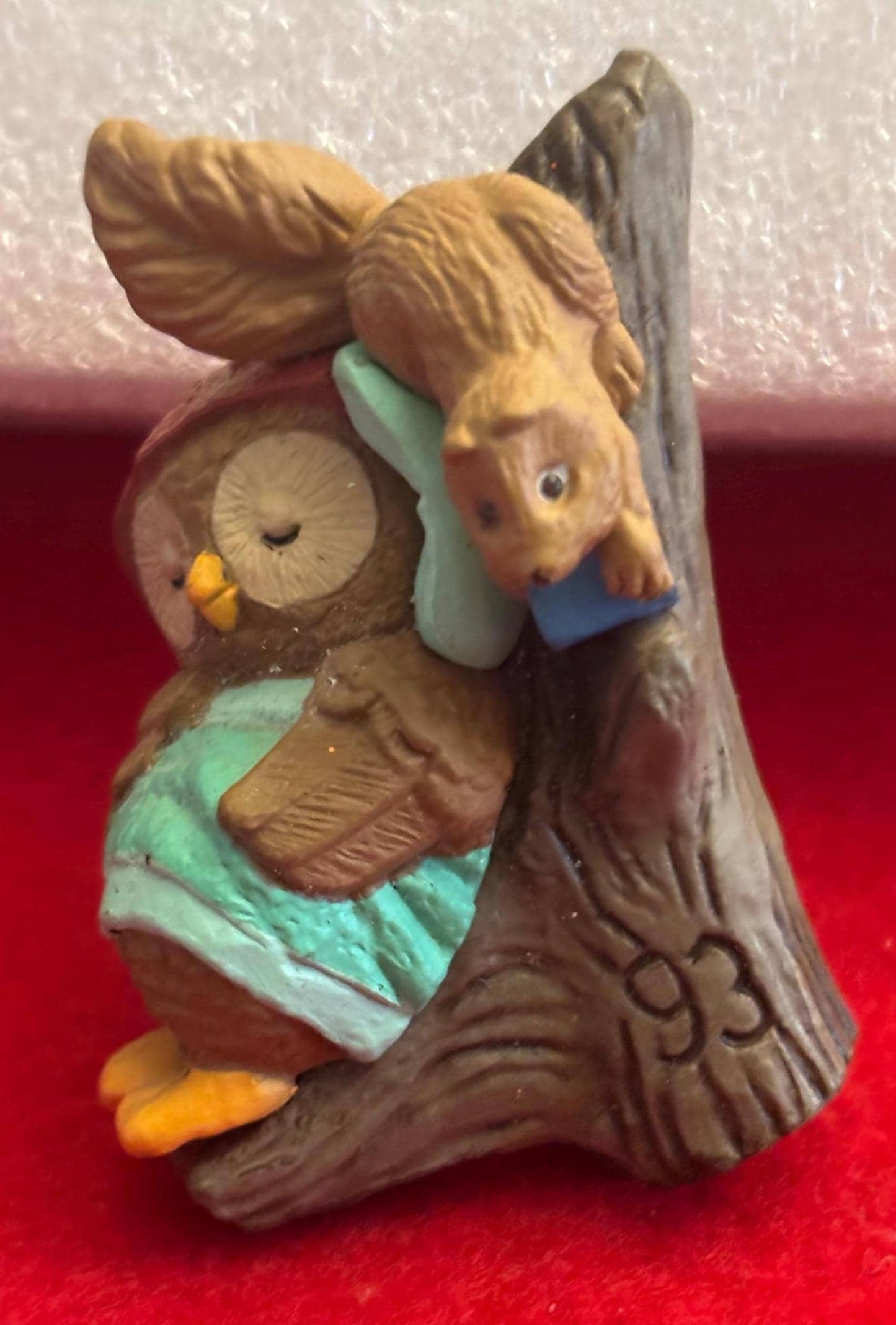 1993 Hallmark Christmas Tree Owliver with Squirrel Ornament, Holiday Decor, Gift for Her