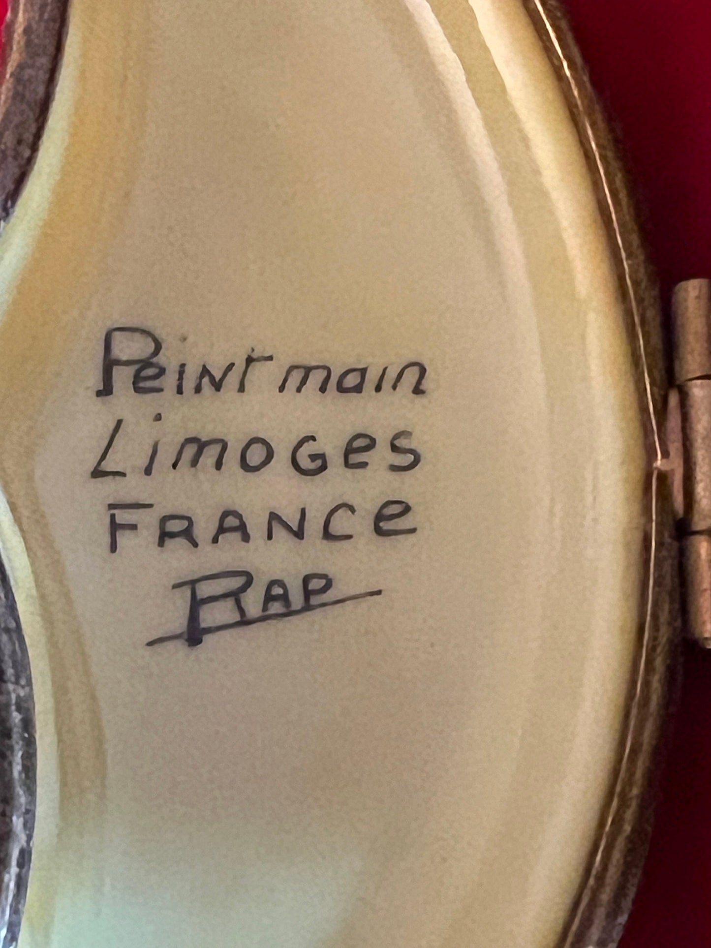 Vintage Limoges Porcelain Trinket Box: Moon with Owls & Star