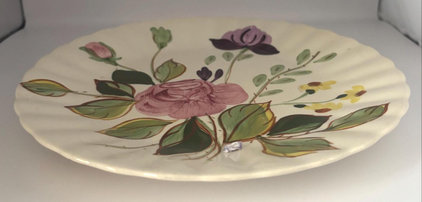 Blue Ridge June Bouquet Dinner Plate, by Southern Potteries, Circa 1930's, Lover Antiques and Vintage
