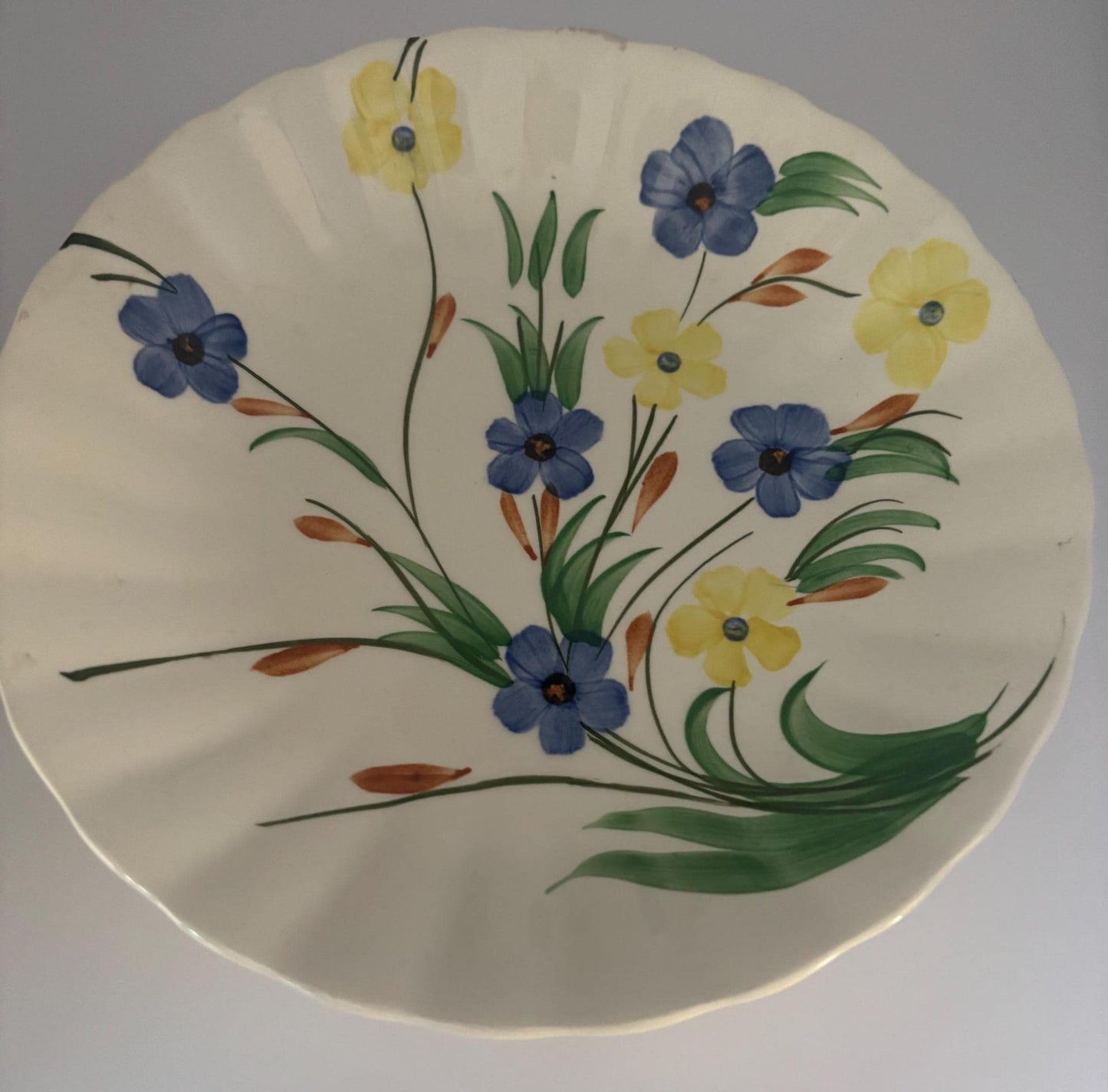 Blue Ridge Southern Potteries Vegetable Bowl, Summer Flowers Design, Lover Antiques and Vintage