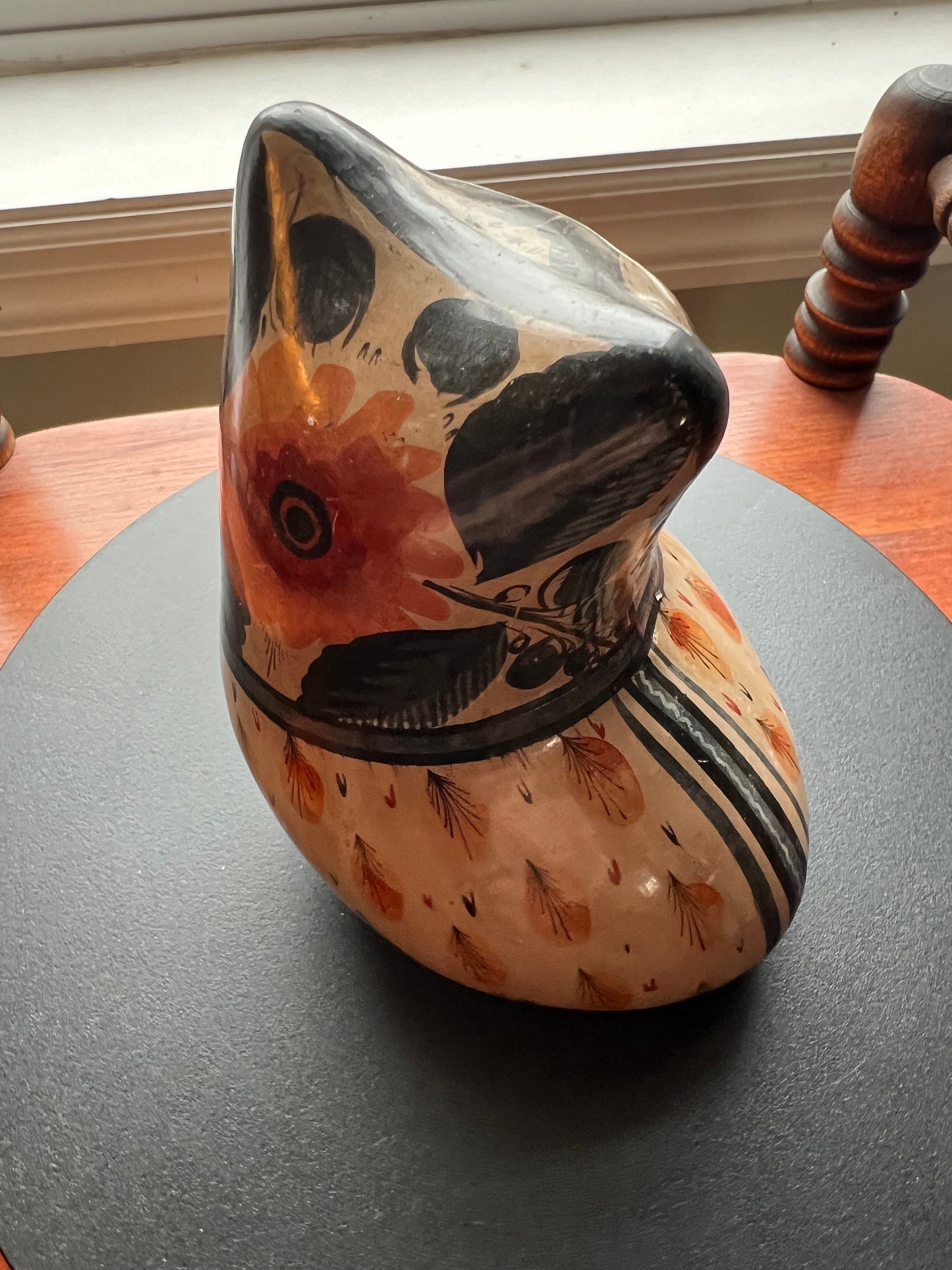 Vintage Solis Tonala Mexican Pottery Owl - Ken Edwards Style