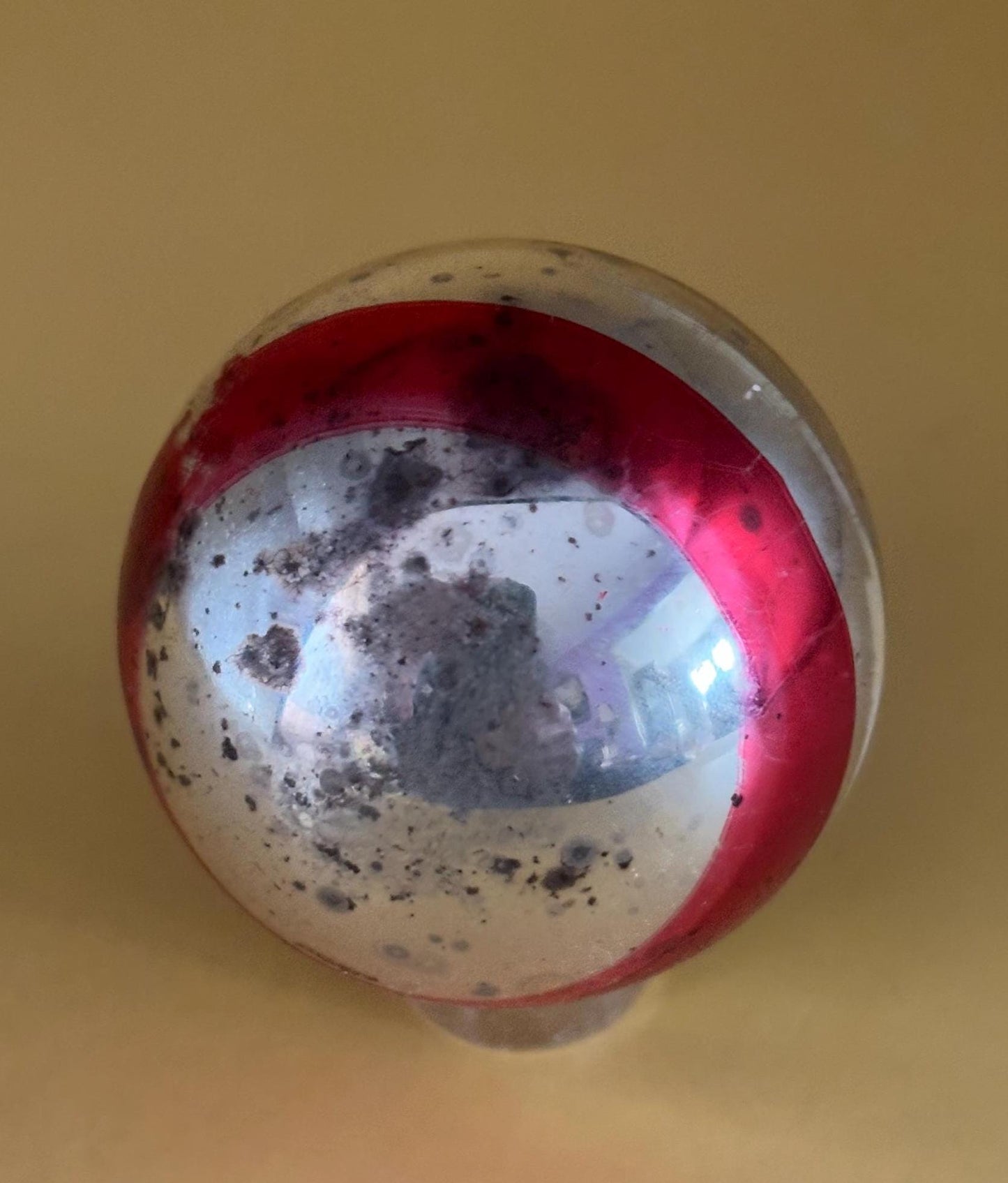 Shiny Brite Striped Ball Ornament Circle Circa 1940’s Lover Antiques and Vintage