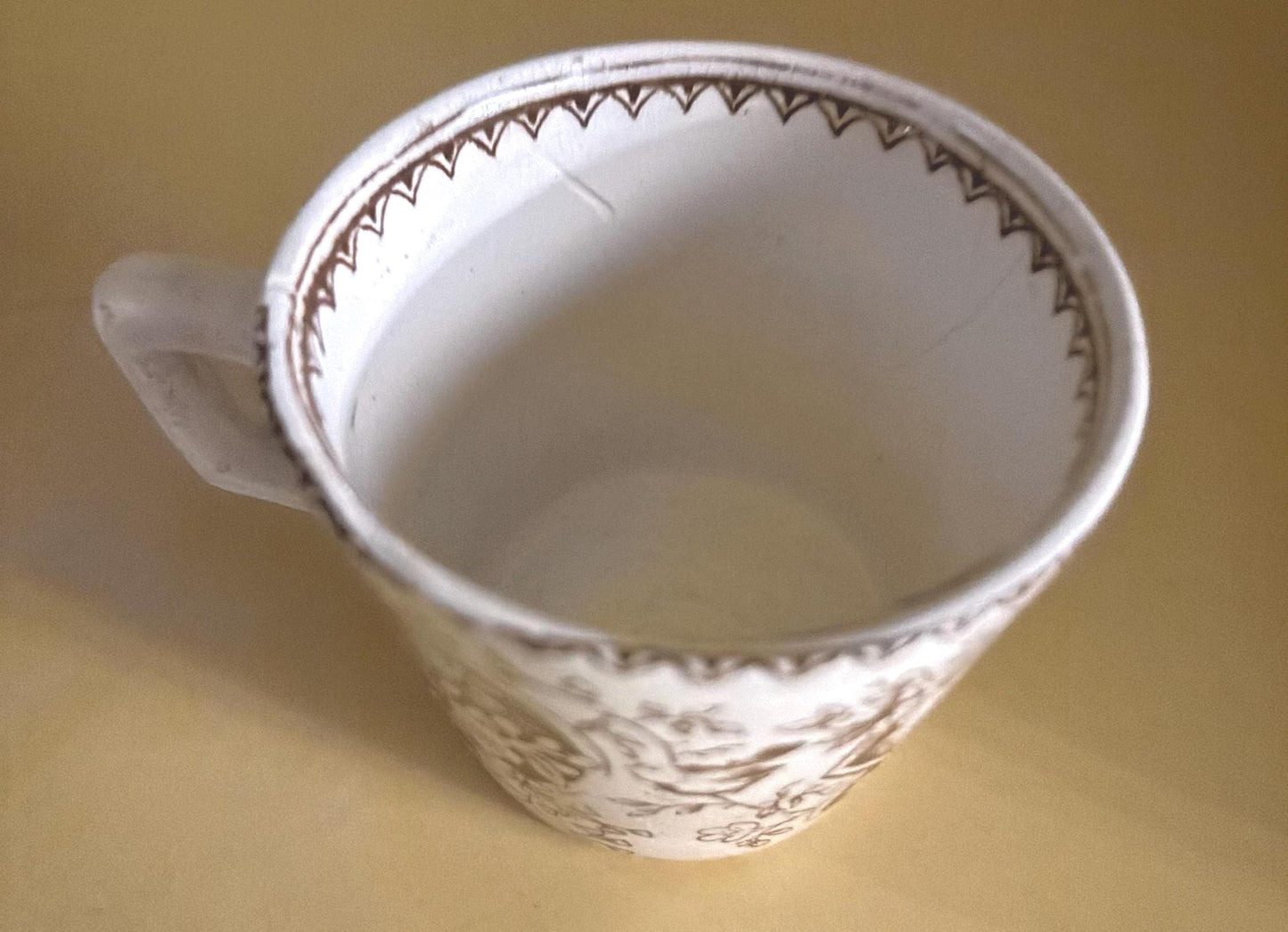 Staffordshire Tea Cup and Saucer Made in England Lover Antiques and Vintage