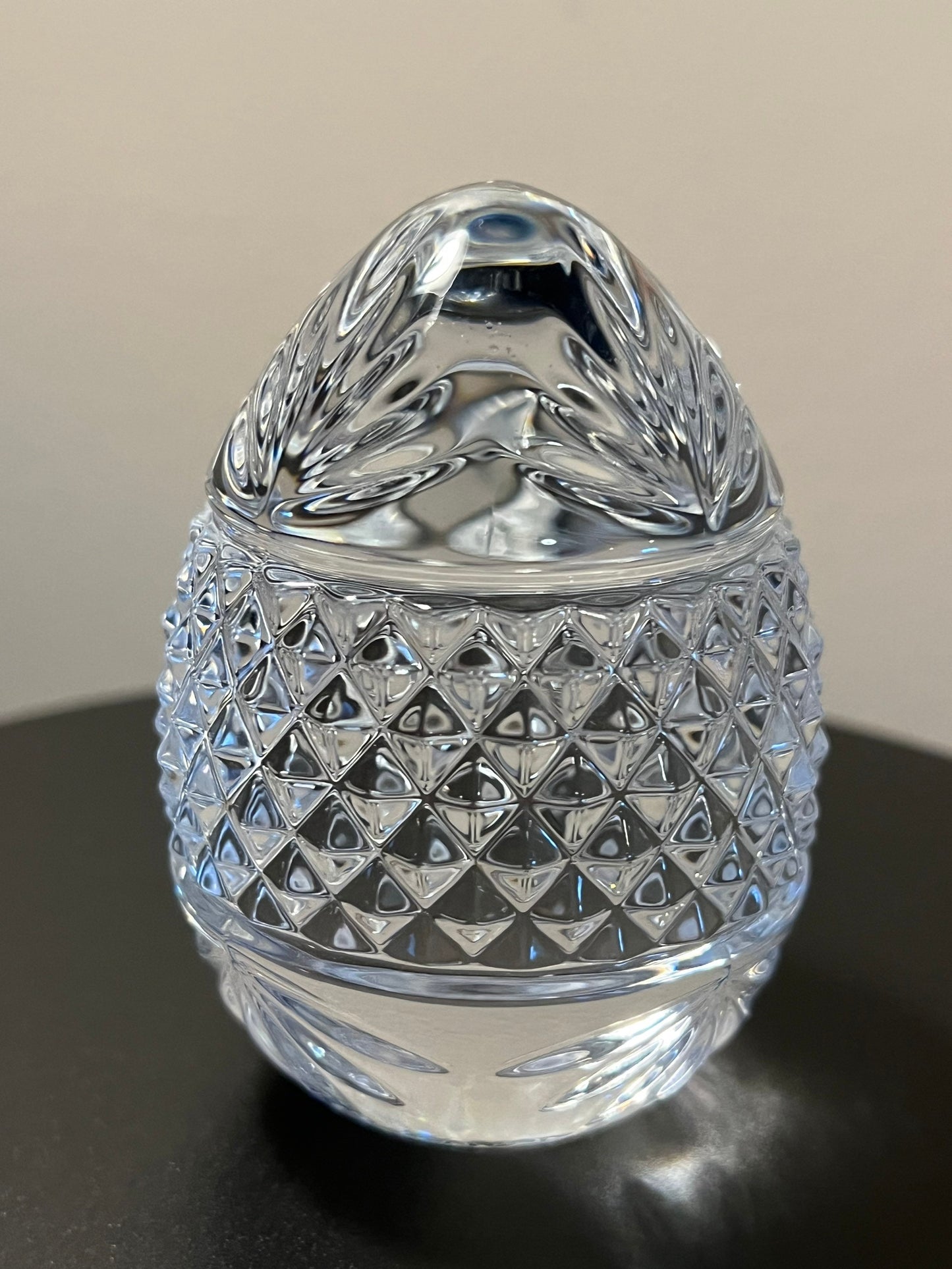 Vintage Egg Paperweight Crystal Cut Glass Art, Made in France, Perfect Gift, French Paperweight, Lover Antiques & Vintage
