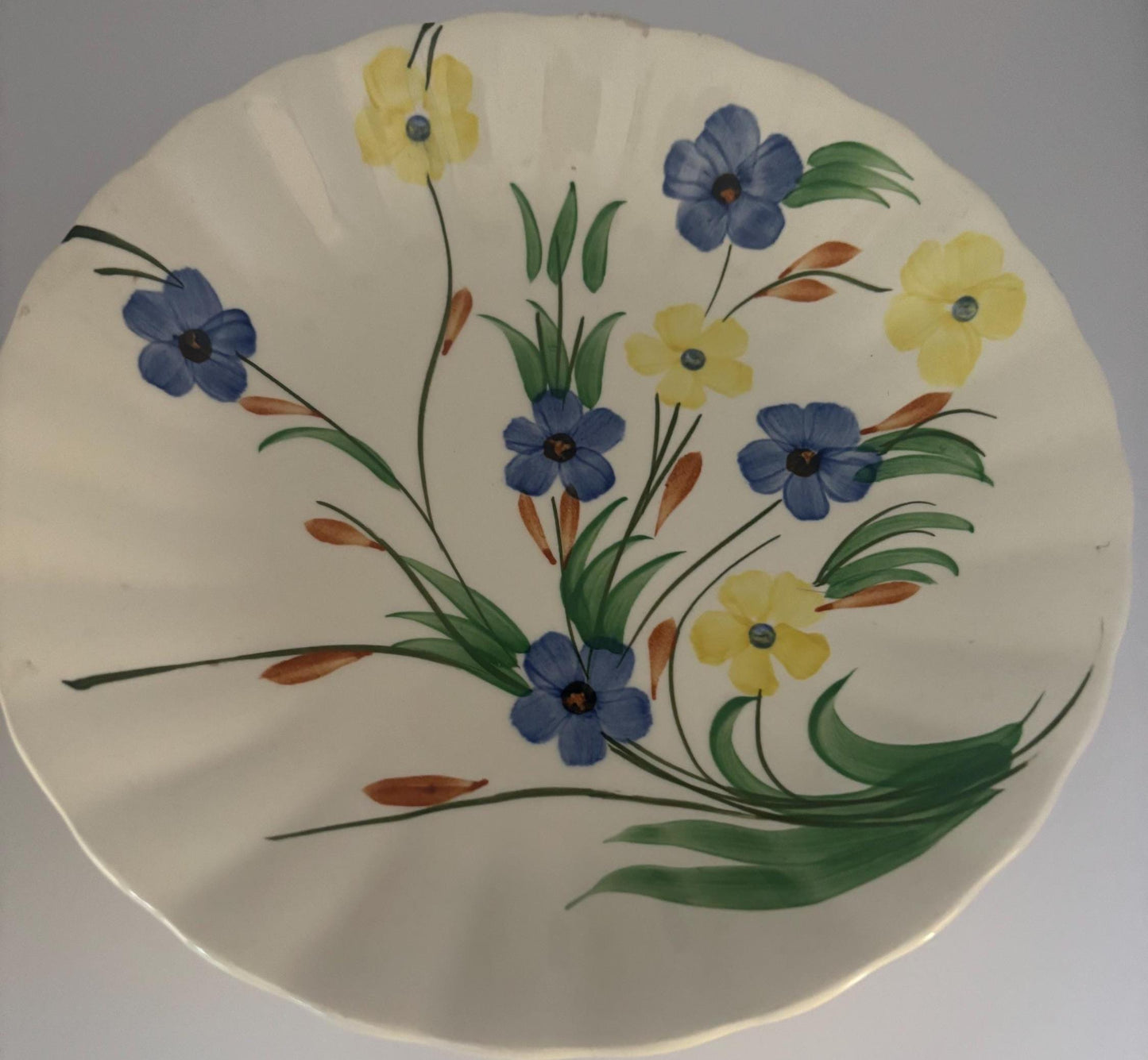 Blue Ridge Southern Potteries Vegetable Bowl, Summer Flowers Design, Lover Antiques and Vintage
