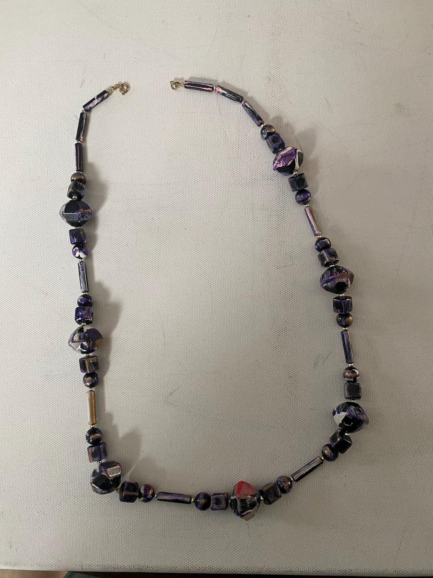 Vintage Purple Stones Necklace, Lover Antiques and Vintage