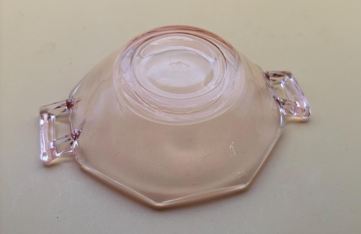 Antique Heisey Pink Glass Small Nut or Candy Dishes Set of 2 Pink Glass with Handles Lover Antiques and Vintage
