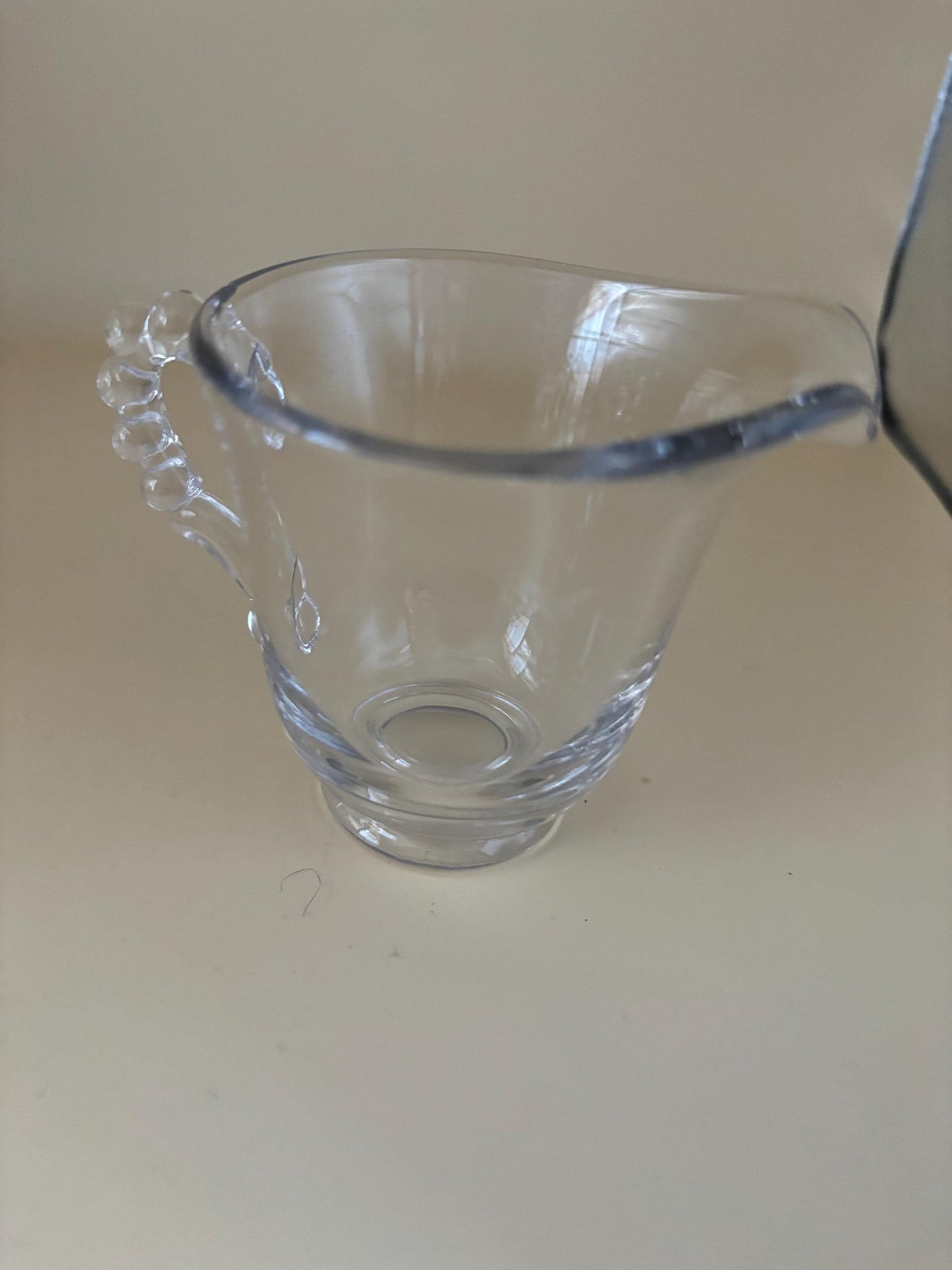 Antique Imperial Beaded Glass Candlewick Creamer Sugar and Holder Set Lover Antiques and Vintage