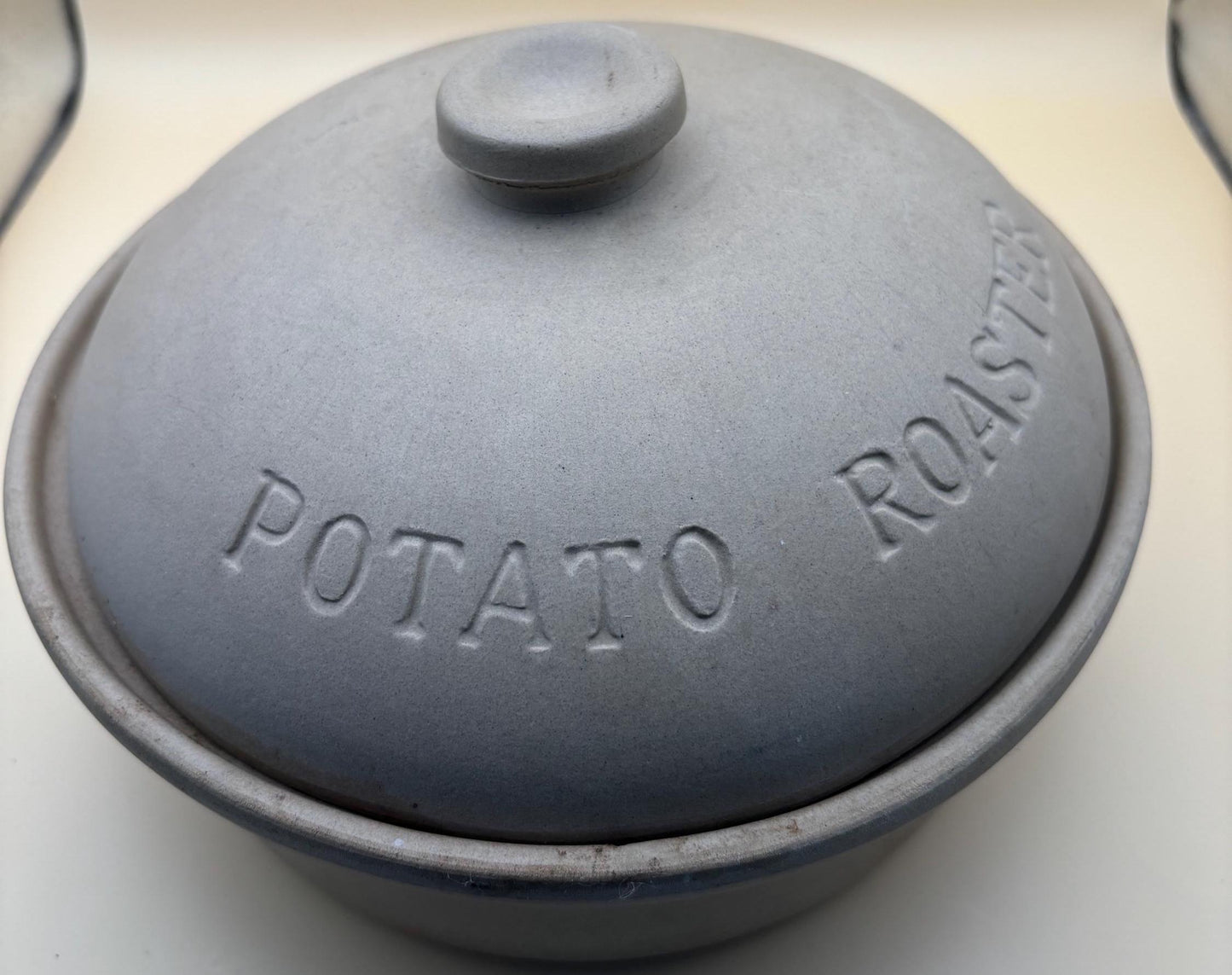 Vintage Sassafras Superstone Potato Roaster Pot with Lid Lover Antiques and Vintage