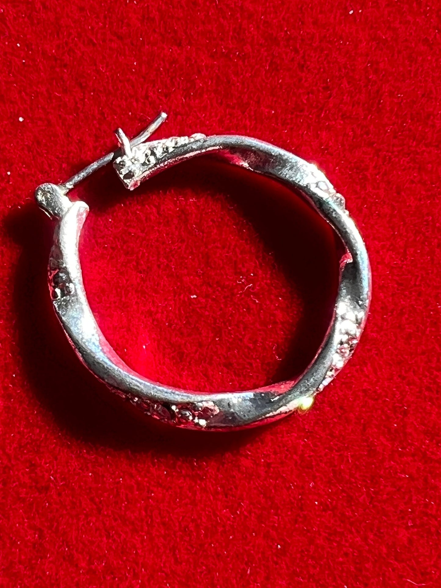 Vintage Silver Twisted Hoop Earrings: Swirl Twist Jewelry