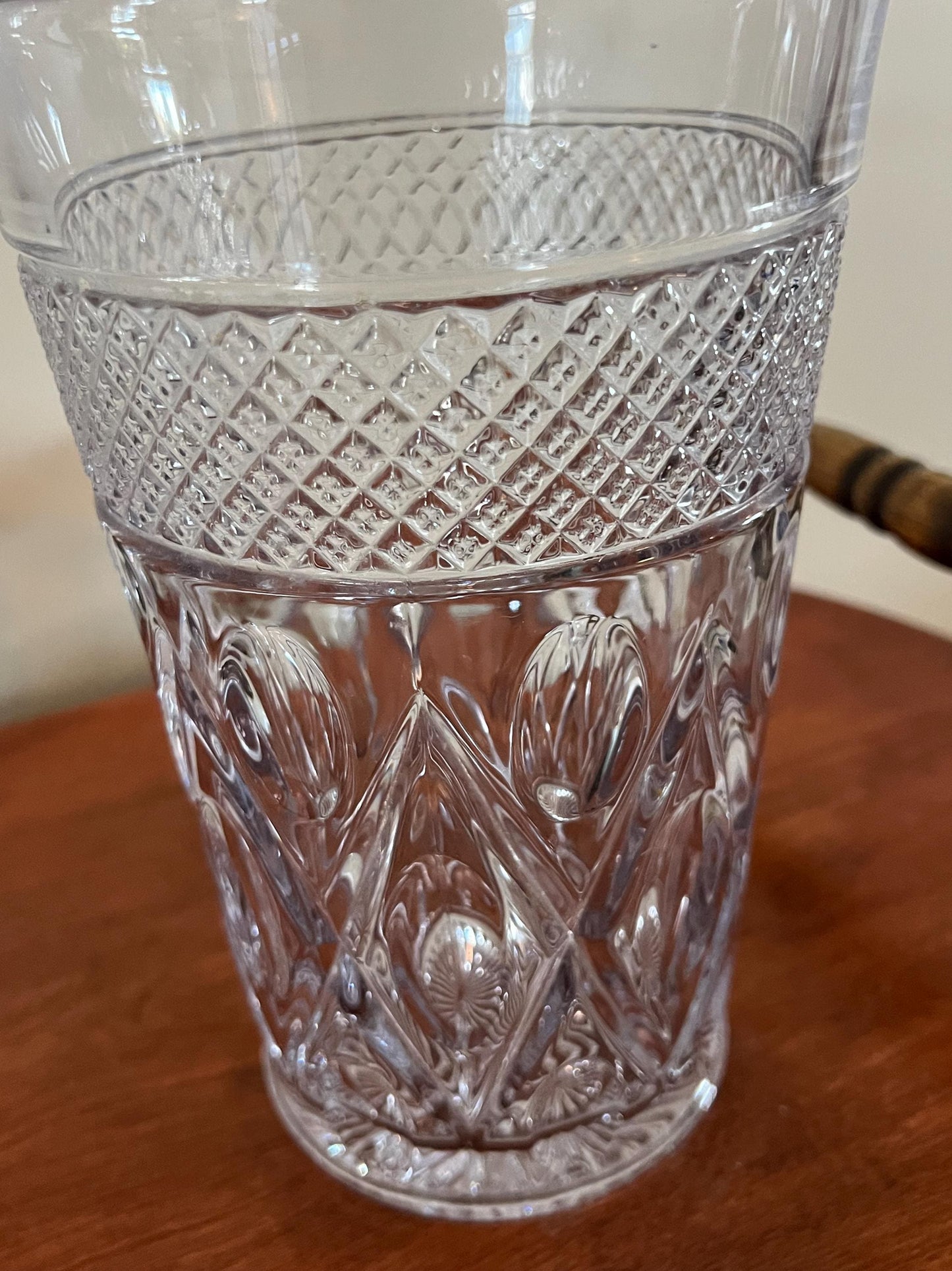 Vintage Imperial Cape Cod Flip Vase Crystal Cut Glass Art Lover Antiques and Vintage