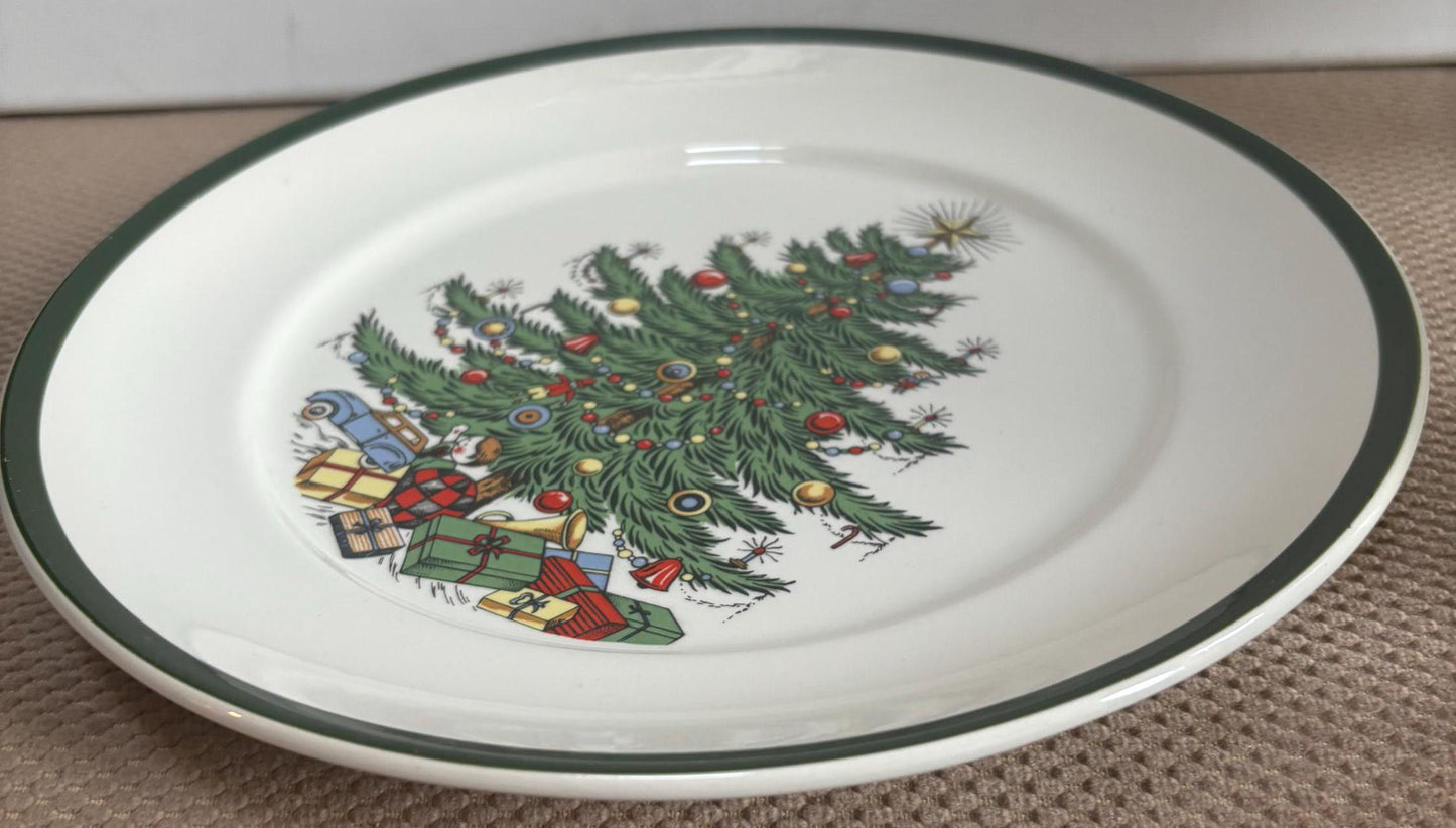 Vintage Christmas Tree Plate by Cuthbertson Made in England Lover Antiques and Vintage