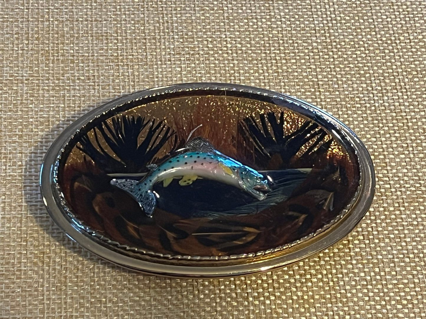 Vintage Fish Belt Buckle - Beaver Buckle Co. - Made in USA
