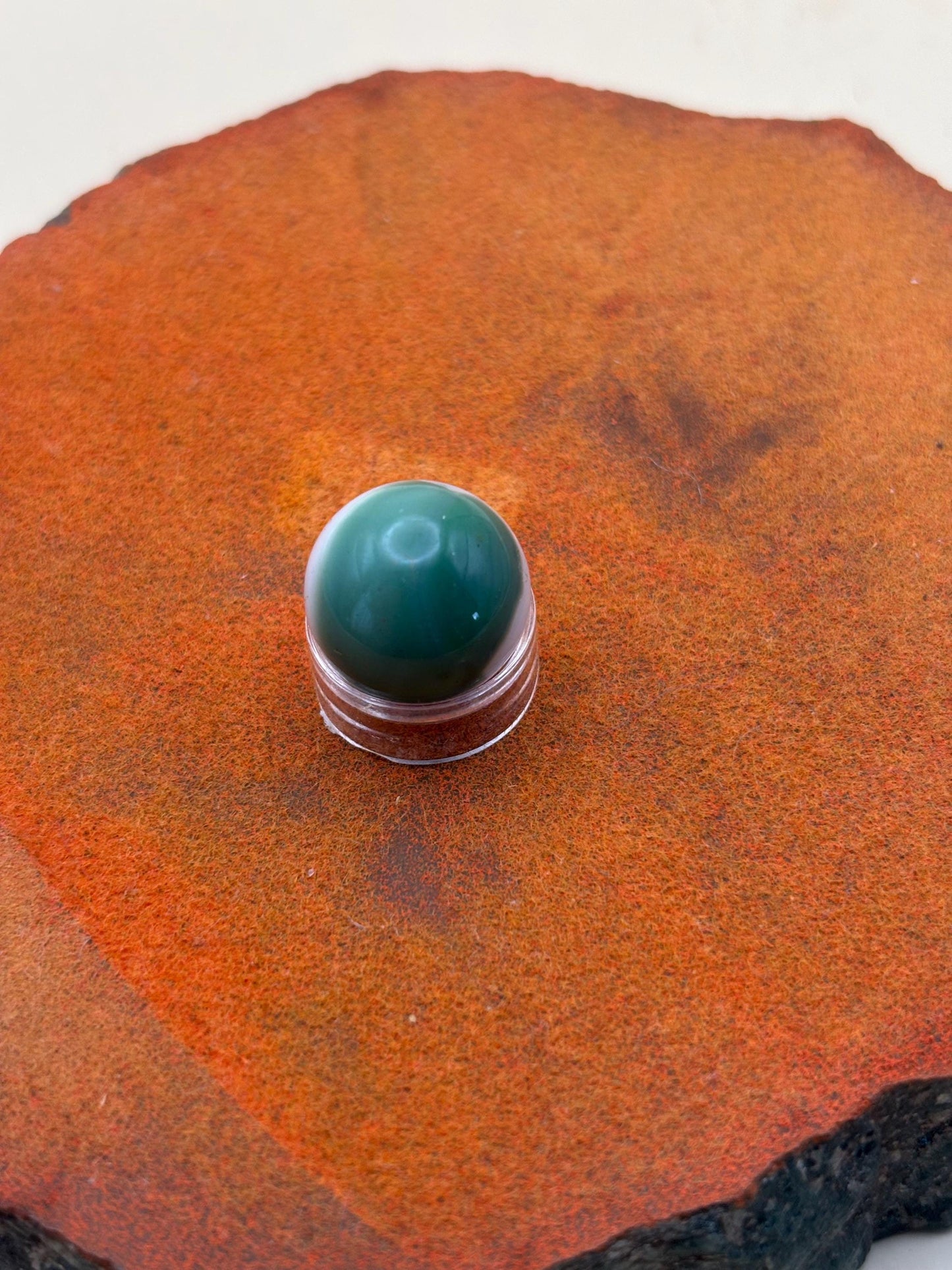 Vintage Vitro All Red Glass Marble Lover Antiques and Vintage