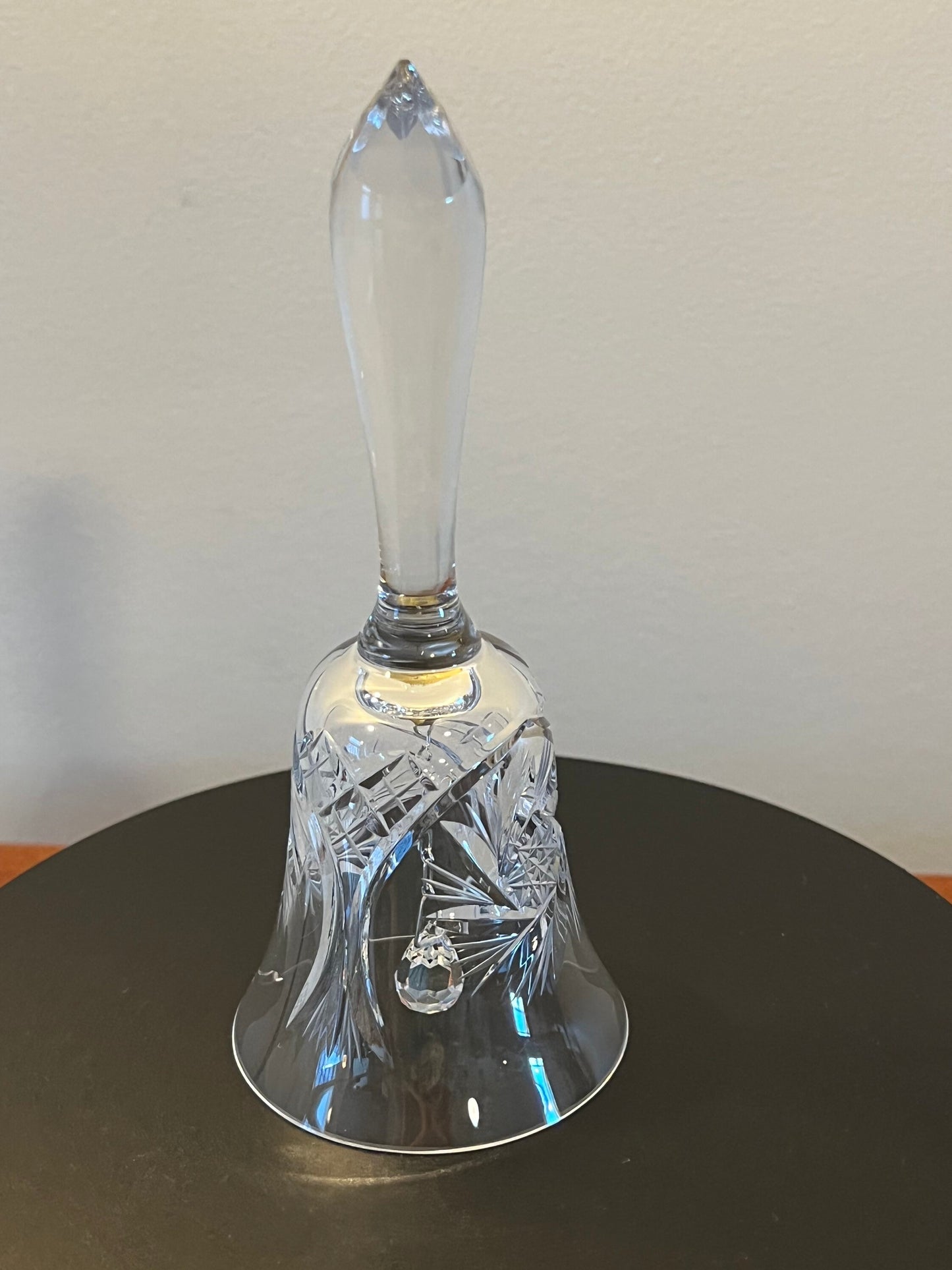 Vintage Crystal Cut Glass Bell Star of David Heavy Glass Bells Lover Antiques and Vintage