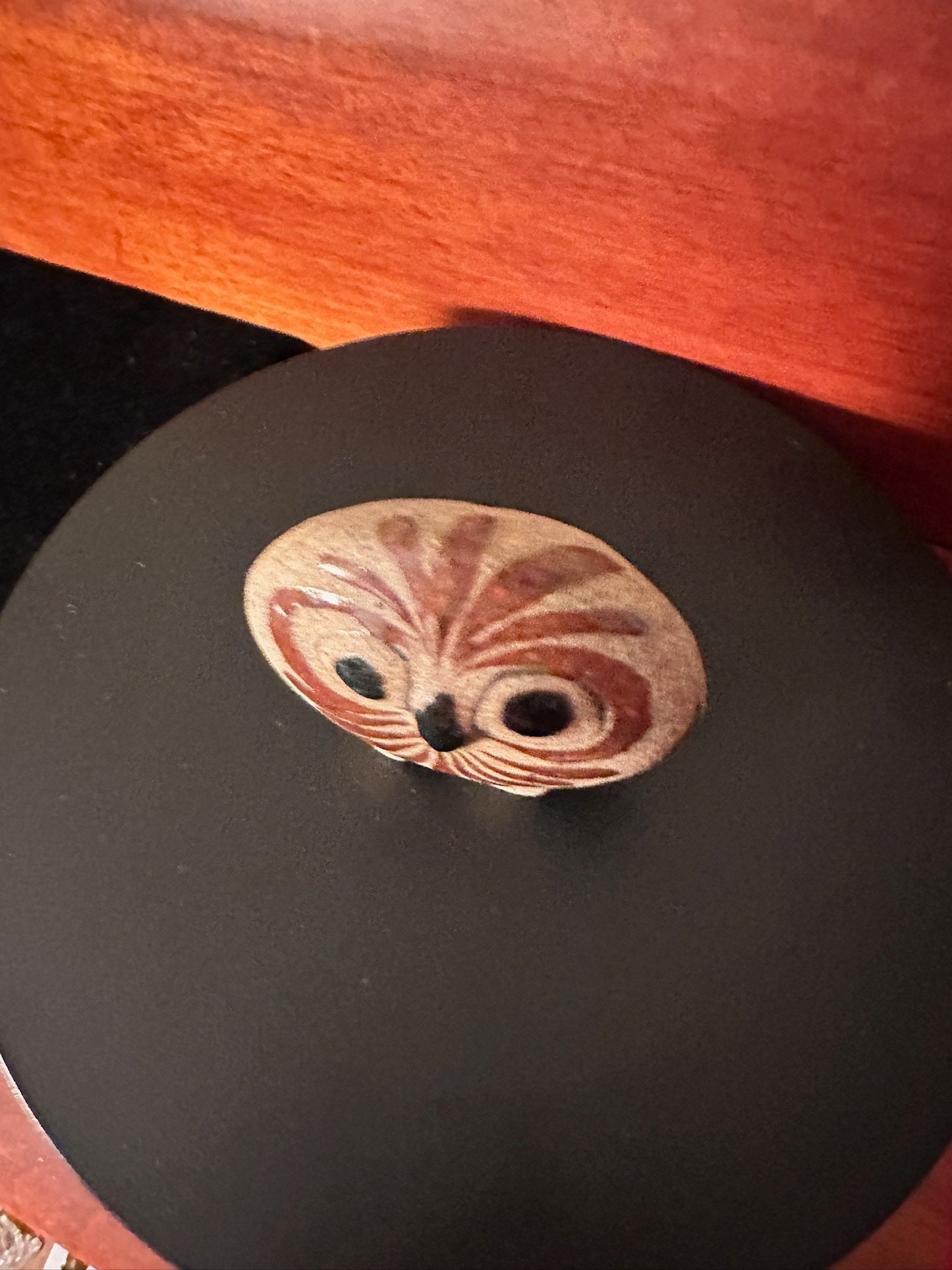 Vintage Tonala Mexican Pottery Owl - Signed CAT, Ken Edwards Style