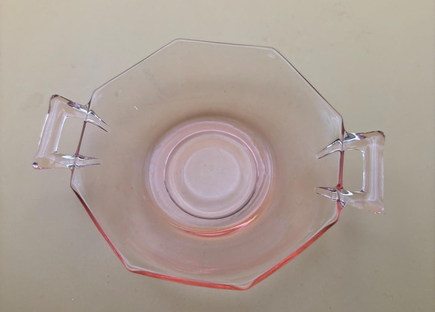 Antique Heisey Pink Glass Small Nut or Candy Dishes Set of 2 Pink Glass with Handles Lover Antiques and Vintage