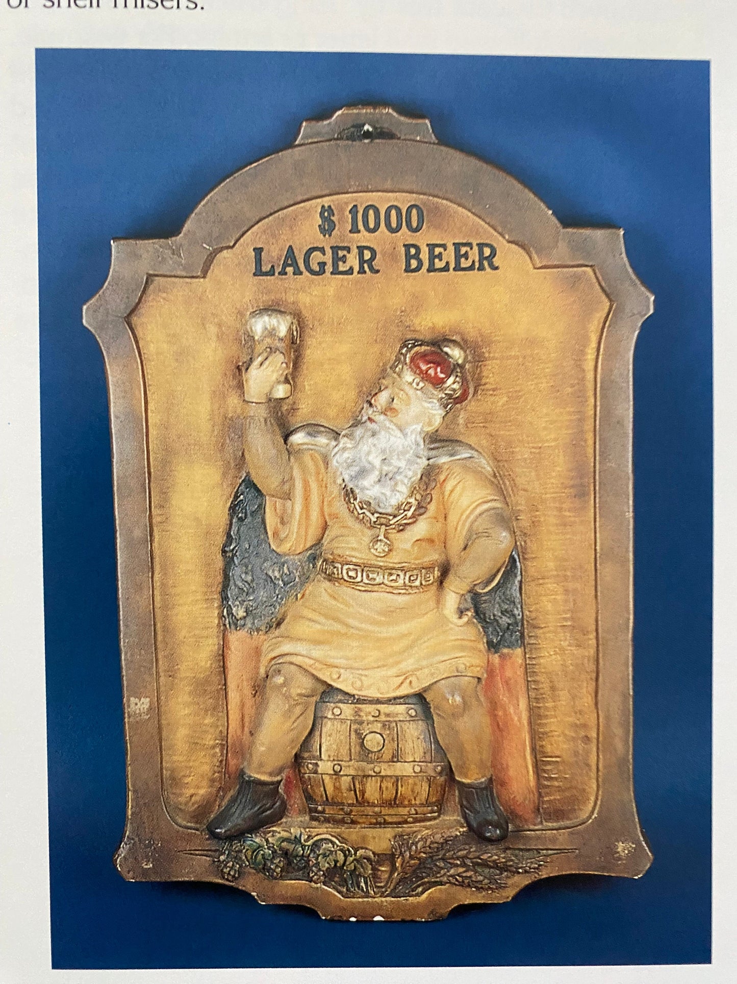 Vintage Back Bar Beer Figurines Book by George Baley