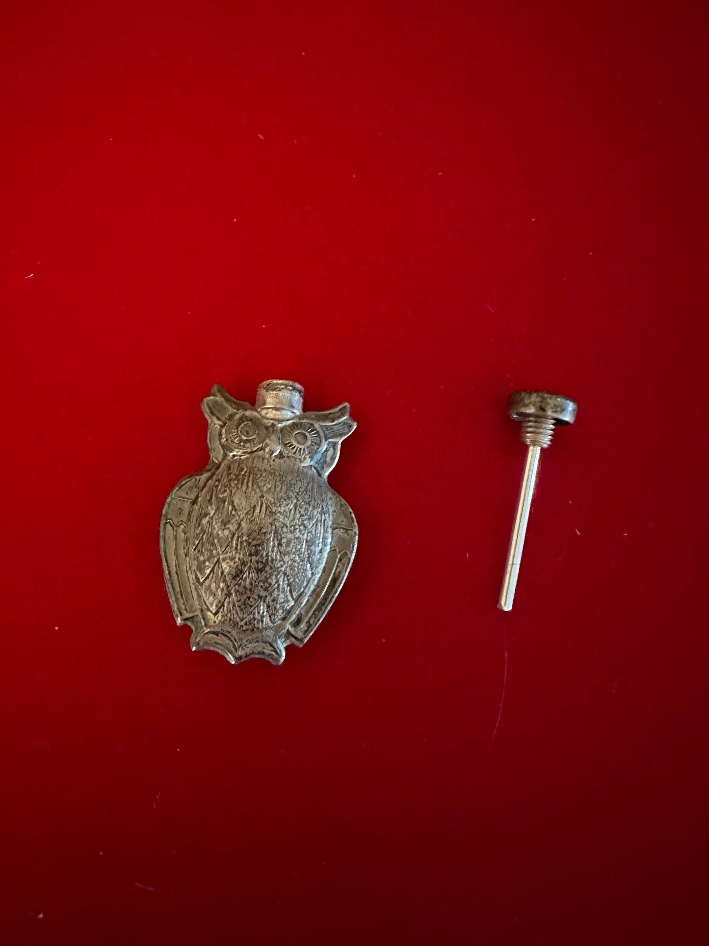 Vintage Tiffany & Co. Sterling Silver Perfume Bottle Owl, Lover Antiques and Vintage