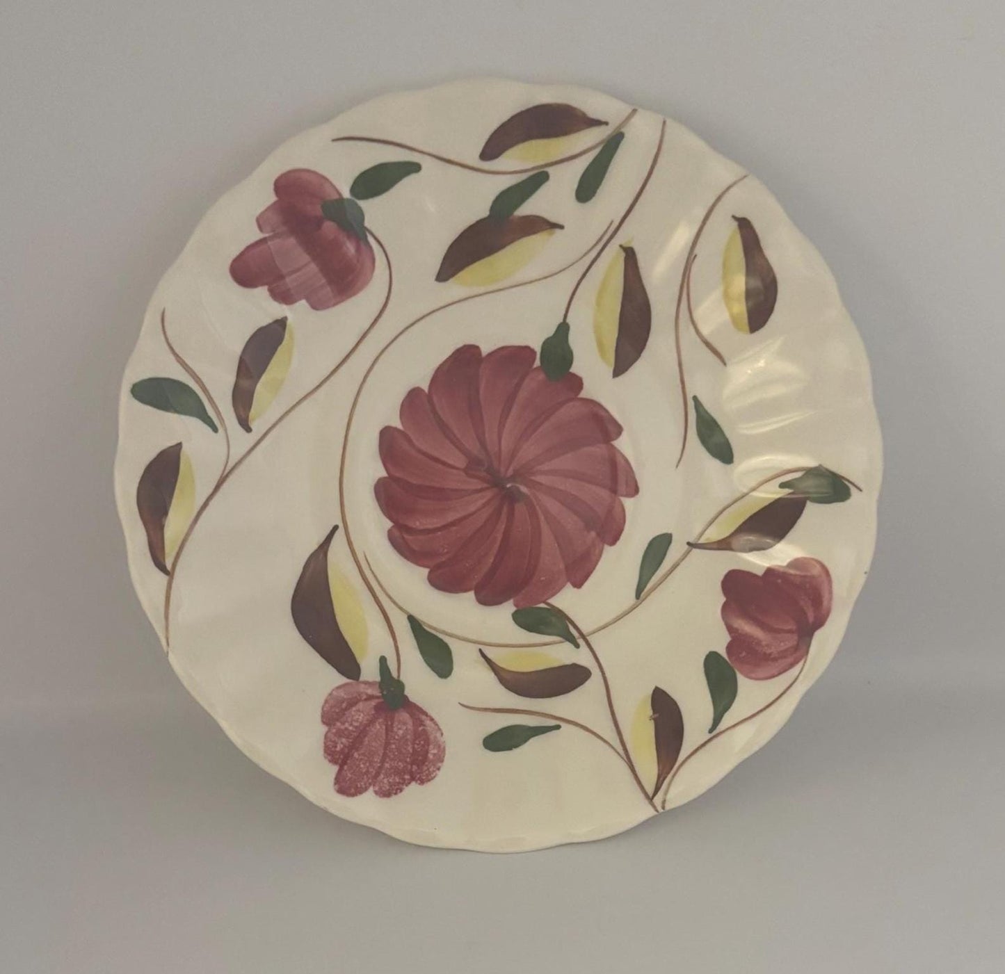Blue Ridge Southern Potteries Saucer Plate, Laura Collection Design, Lover Antiques and Vintage