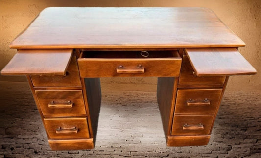 Cushman Colonial Creations Bank Drawer Desk No. 5-12, Cushman Vanity, Lover Antiques and Vintage