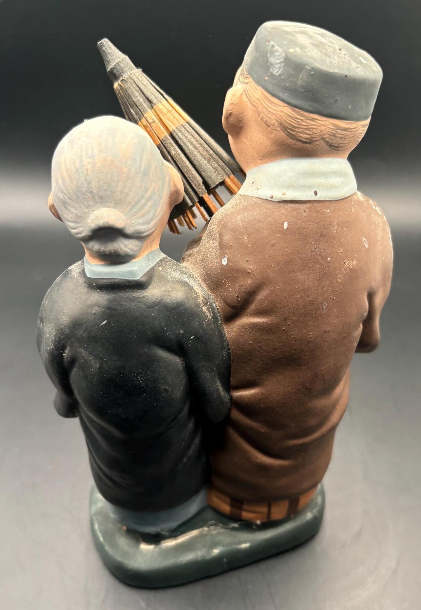 Vintage Man and Woman Porcelain Hand Painted Figurine Japan Lover Antiques and Vintage