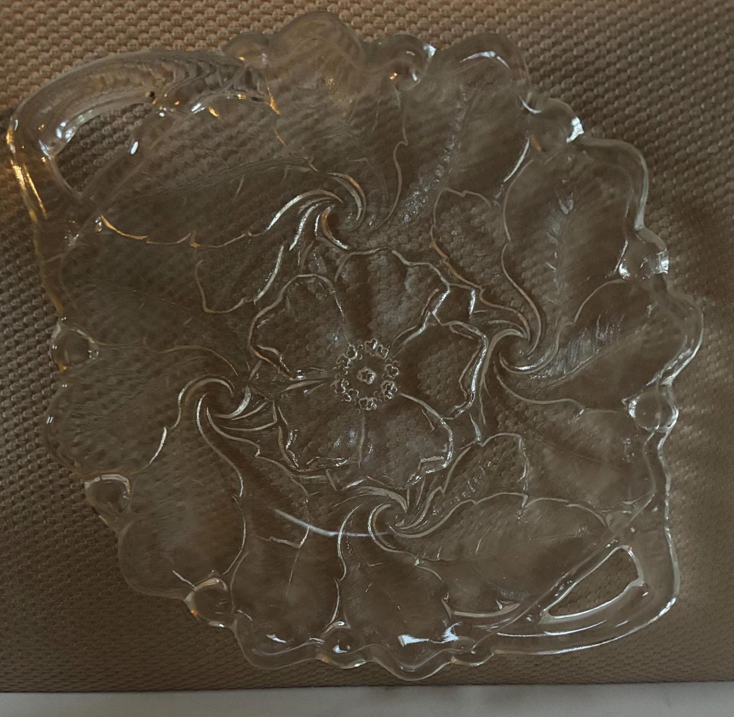 Vintage Indiana Glass Wild Rose Large Plate or Platter Dinner Plate Lover Antiques and Vintage