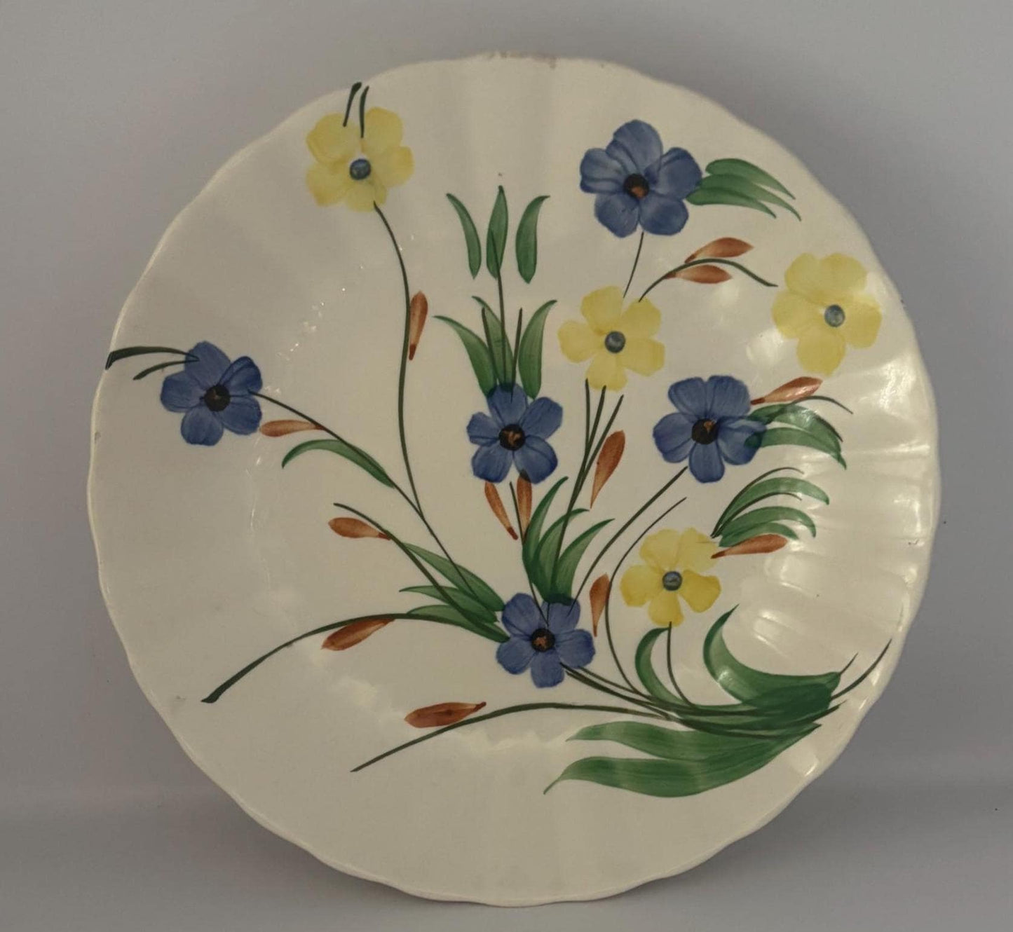 Blue Ridge Southern Potteries Vegetable Bowl, Summer Flowers Design, Lover Antiques and Vintage