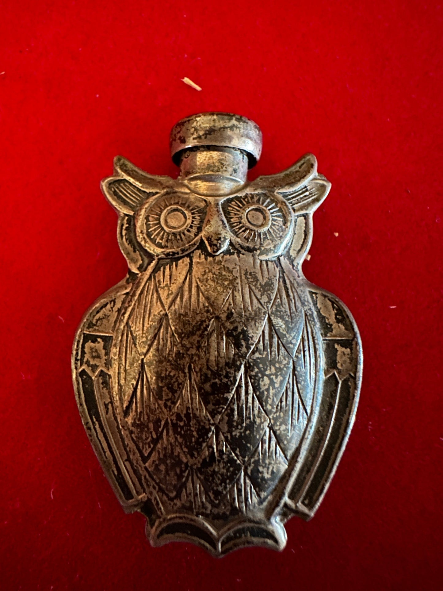 Vintage Tiffany & Co. Sterling Silver Perfume Bottle Owl, Lover Antiques and Vintage