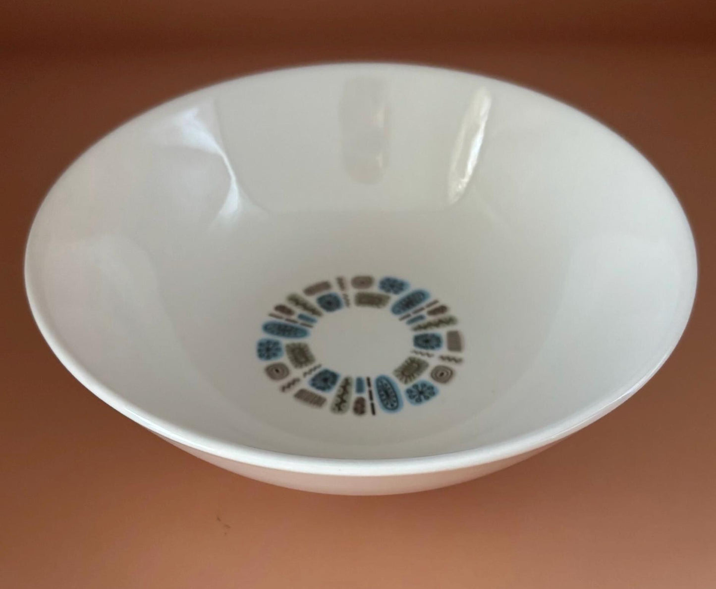 Vintage Canonsburg Pottery Dessert Dish or Bowl Temporama Design Lover Antiques and Vintage