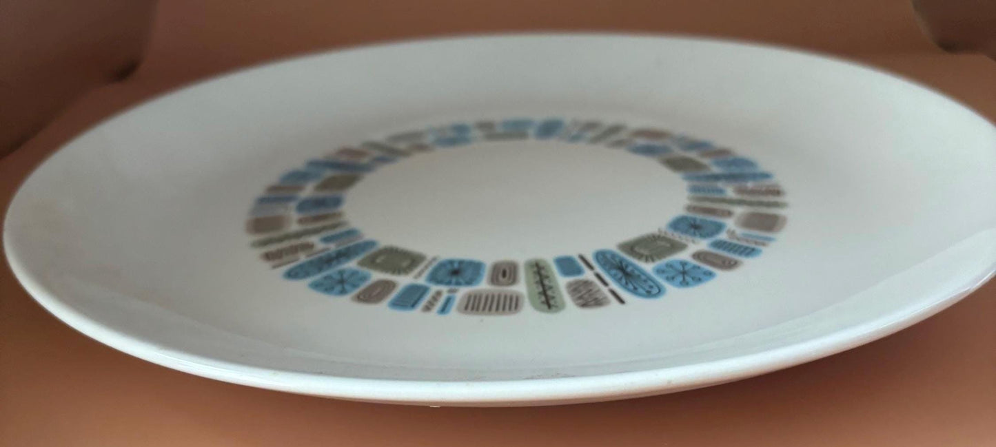 Vintage Canonsburg Pottery Dinner Plate Temporama Mid Century Large Plate Lover Antiques and Vintage