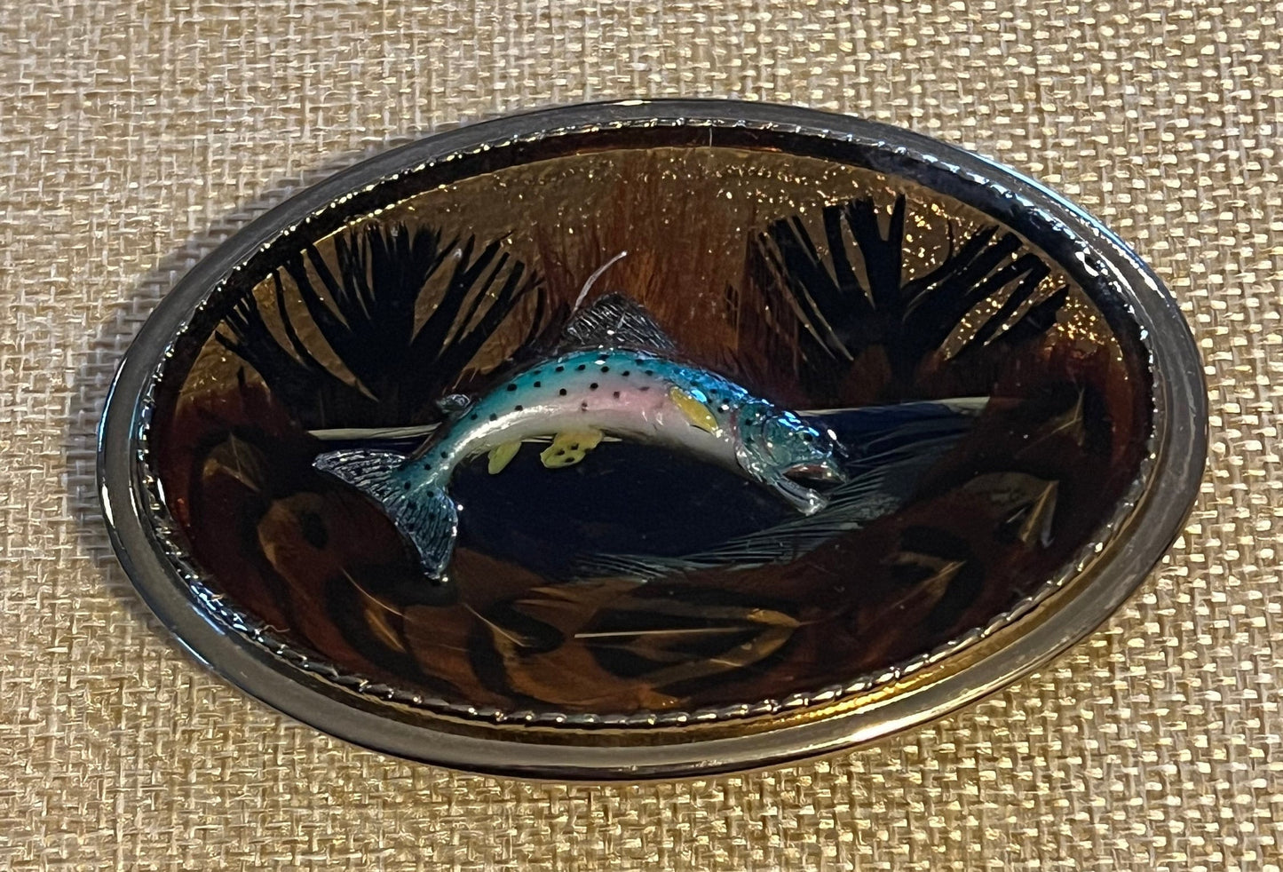Vintage Fish Belt Buckle - Beaver Buckle Co. - Made in USA
